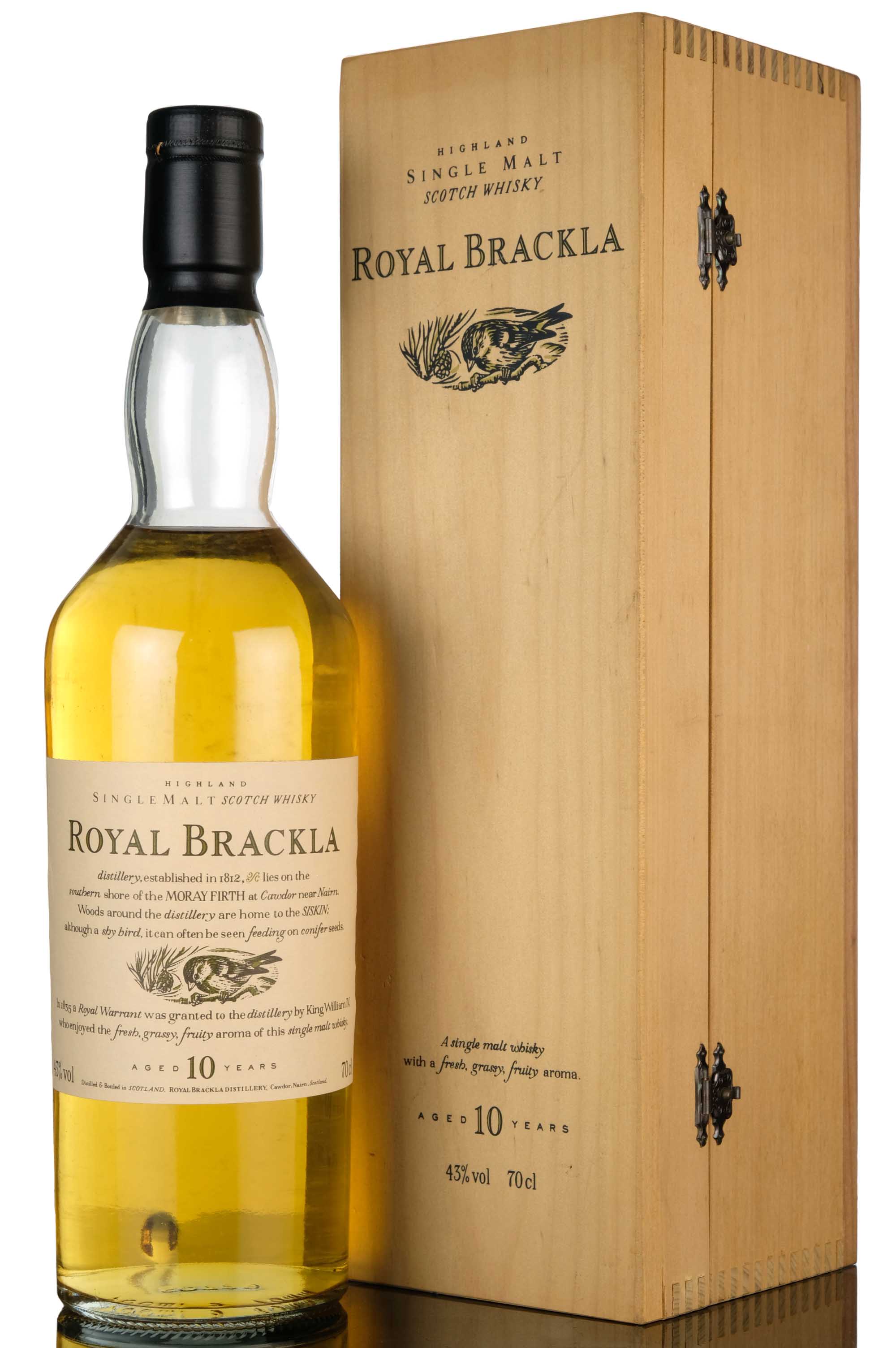 Royal Brackla 10 Year Old - Flora & Fauna - Wooden Box