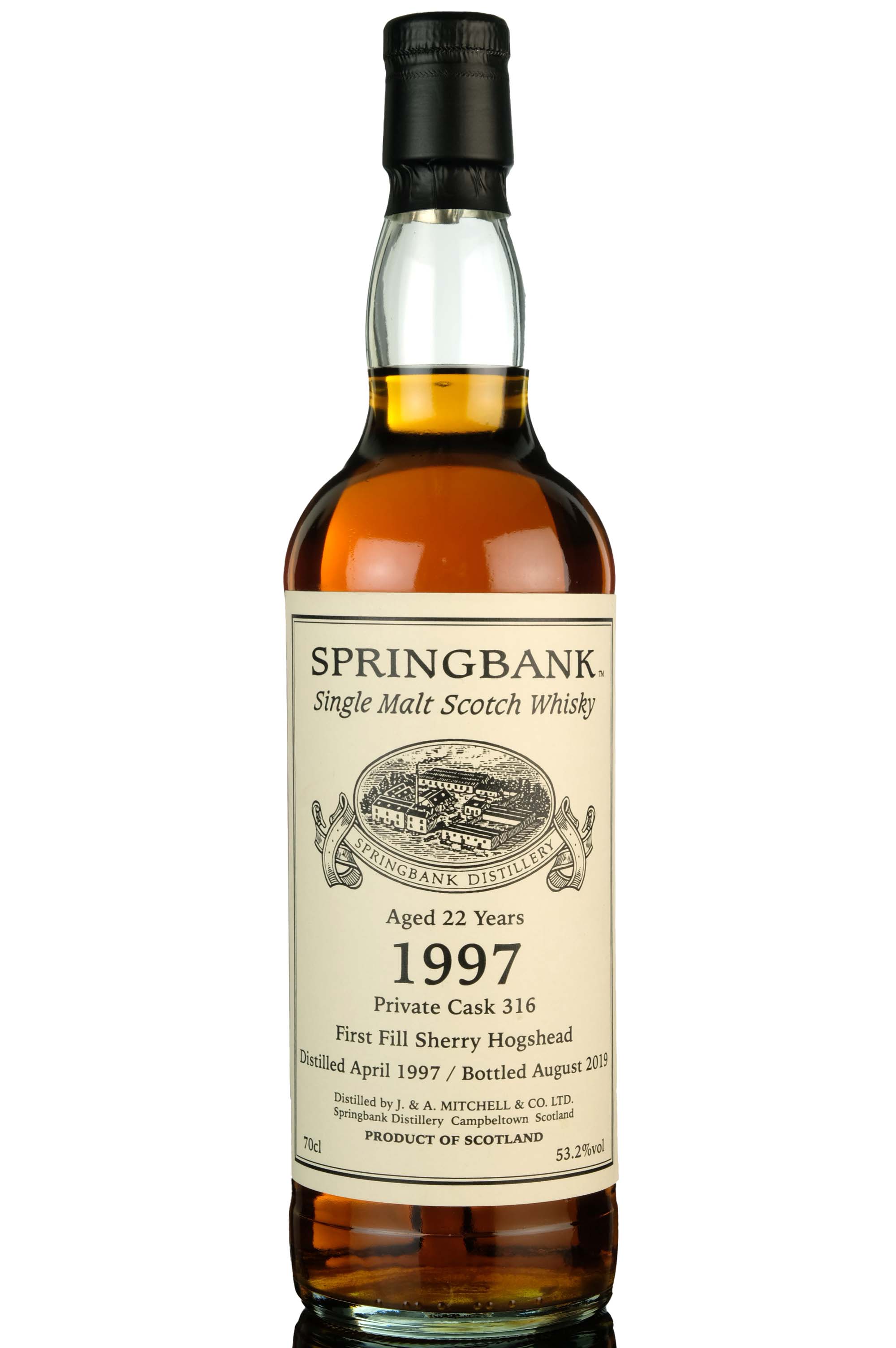 Springbank 1997-2019 - 22 Year Old - Private Bottling - Single Cask 316