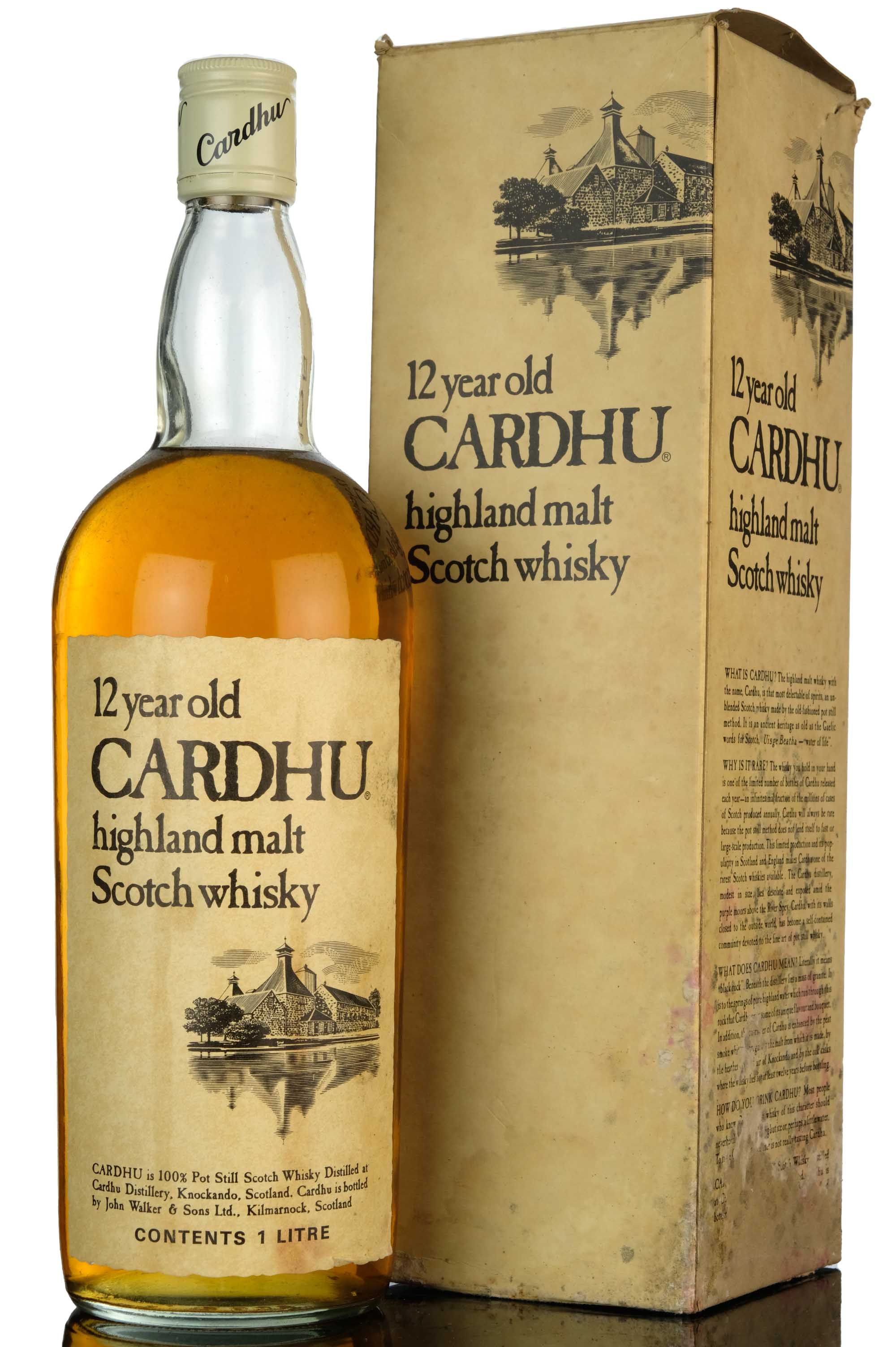 Cardhu 12 Year Old - 1970s - 1 Litre