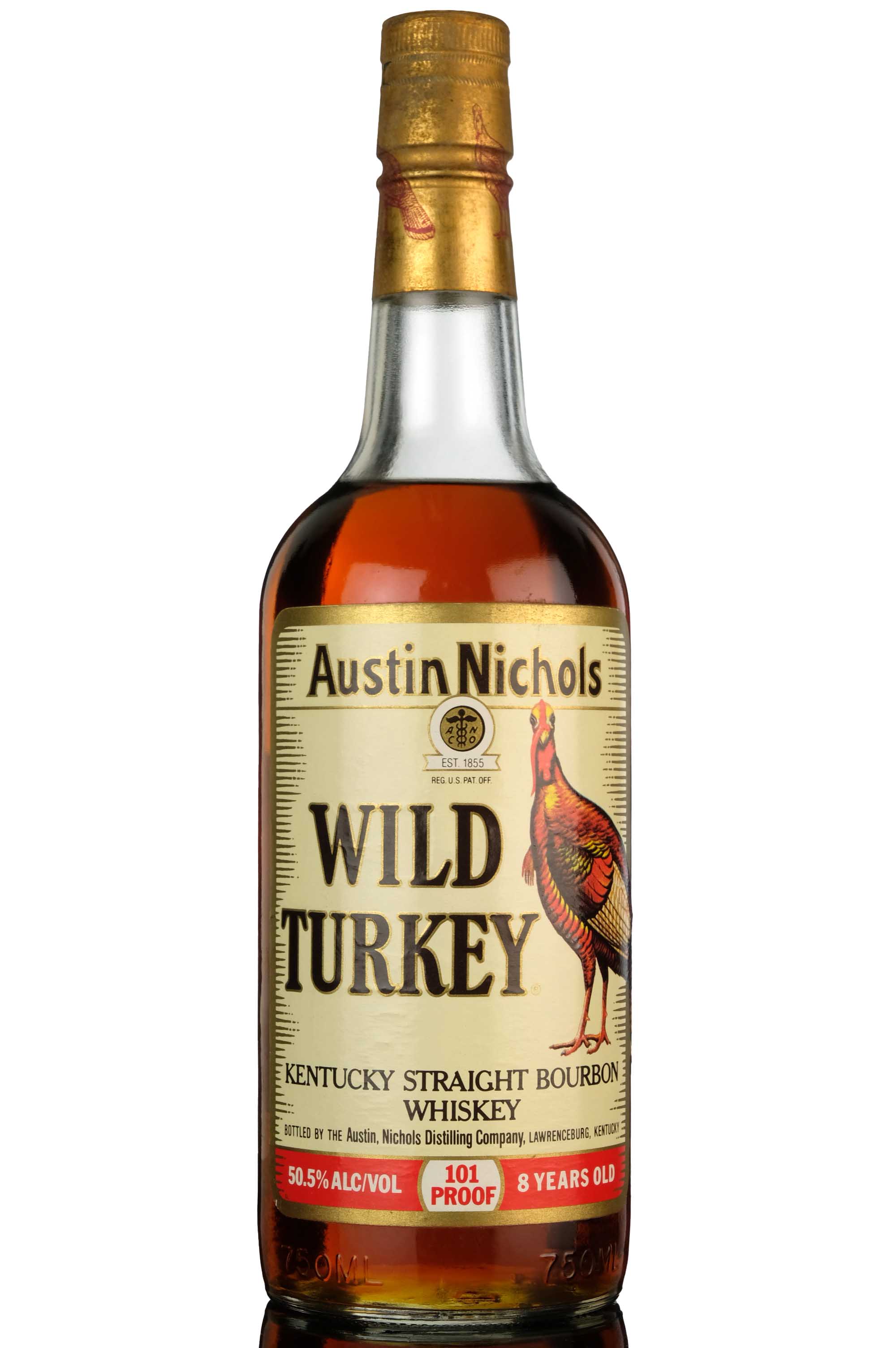 Austin Nichols Wild Turkey 8 Year Old - 101 Proof - 1990s