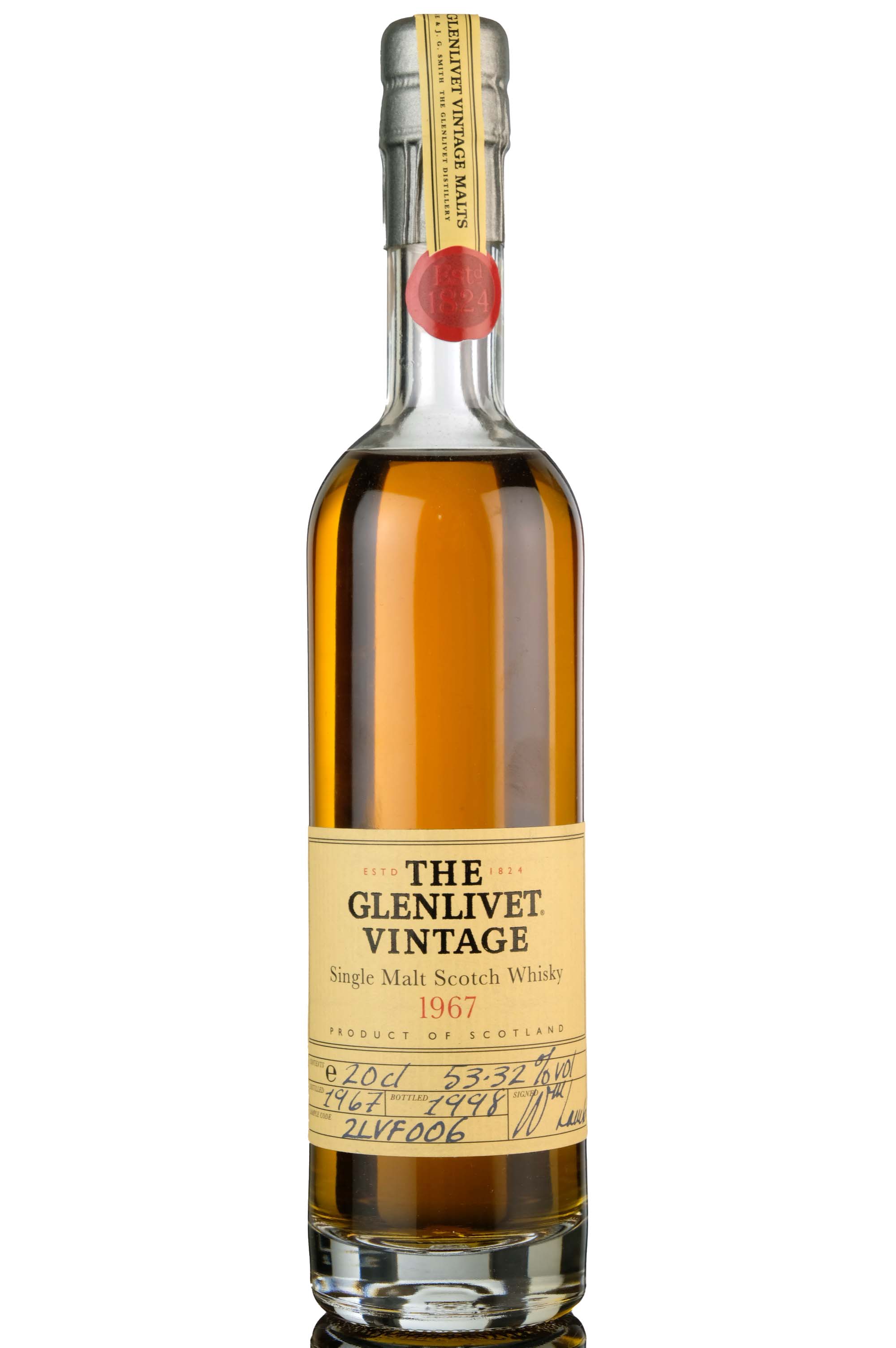 Glenlivet 1967-1998 - Quarter Bottle