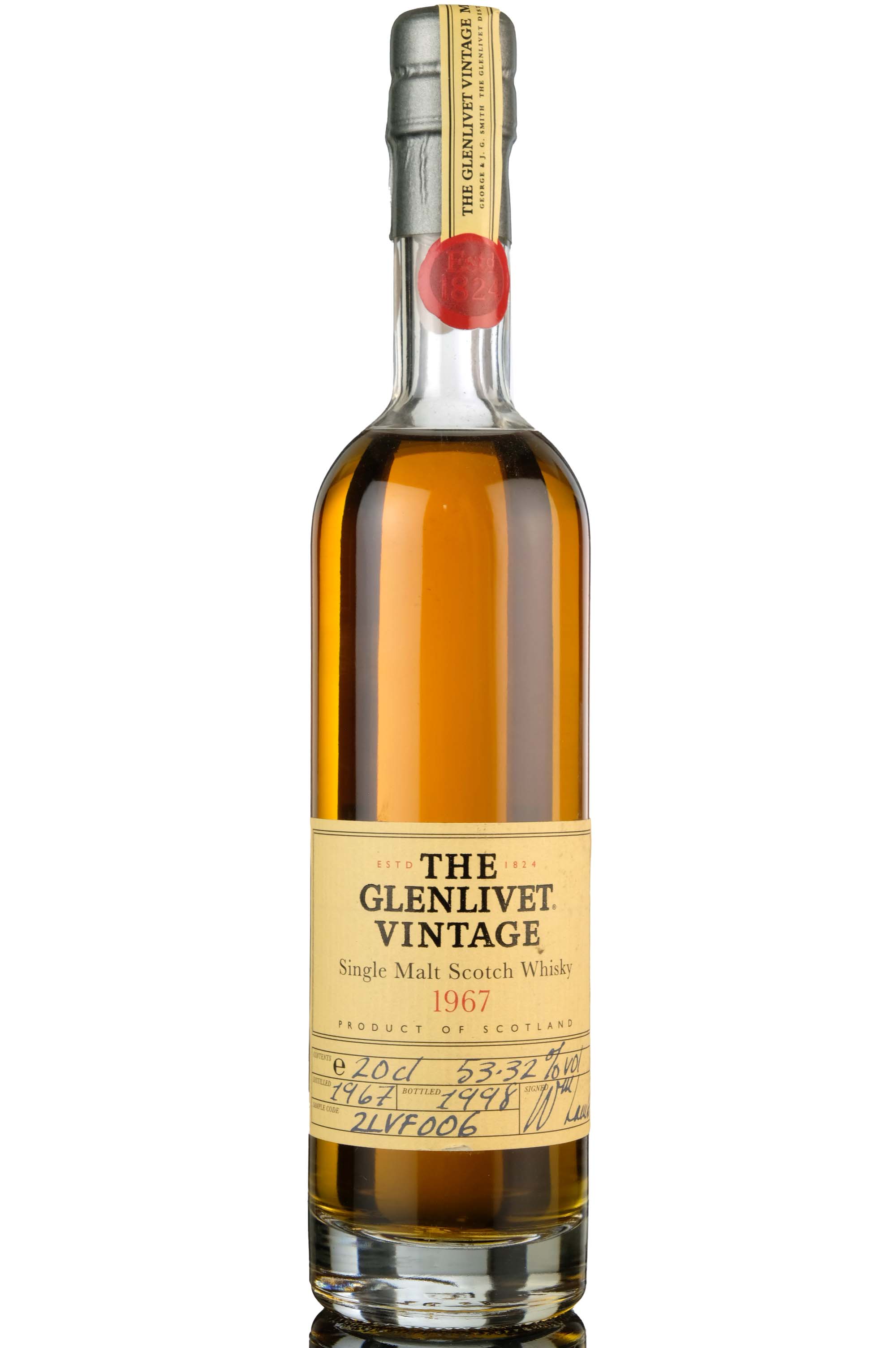 Glenlivet 1967-1998 - Quarter Bottle