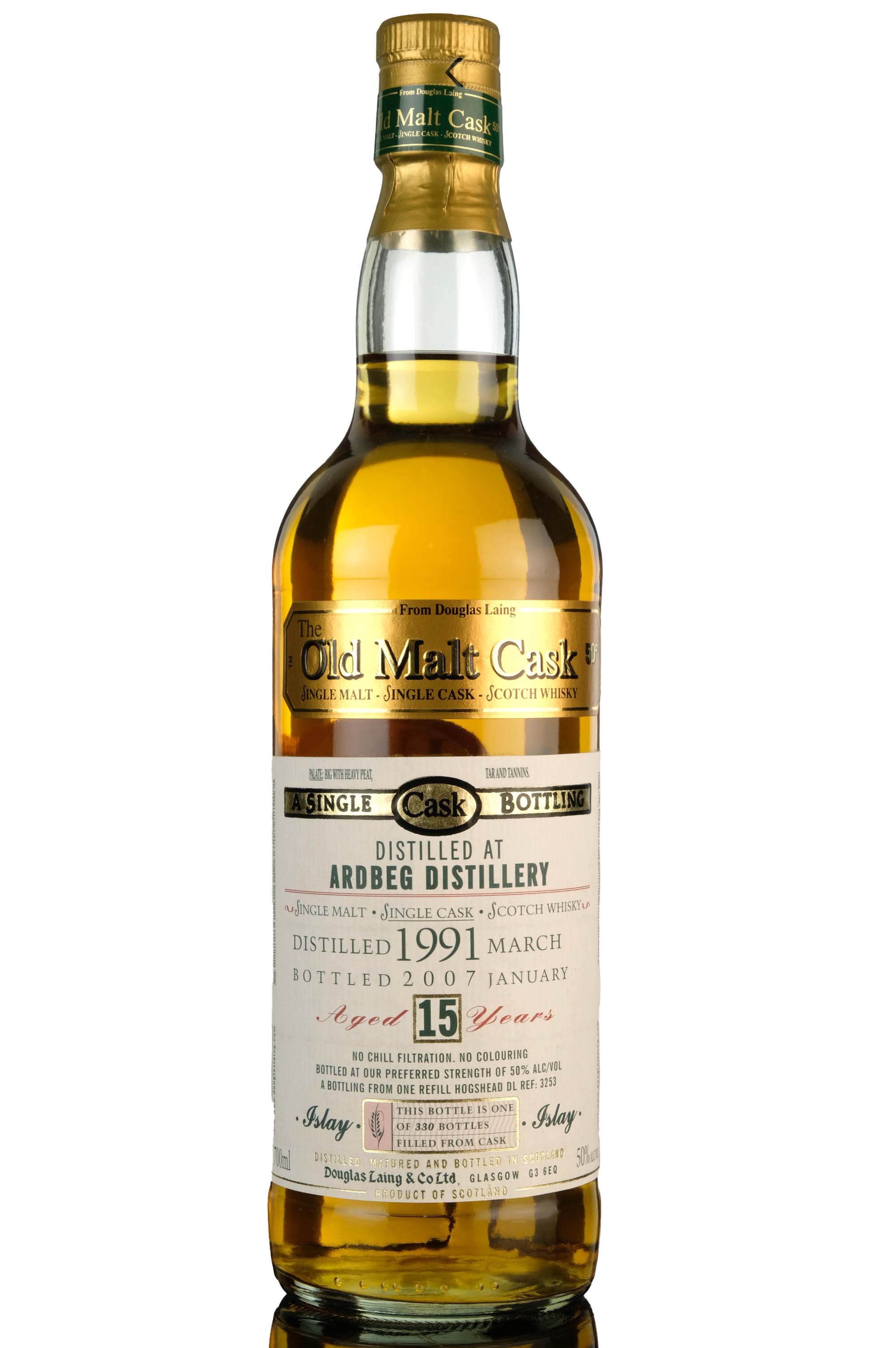 Ardbeg 1991-2007 - 15 Year Old - Douglas Laing - Old Malt Cask - Single Cask 3253