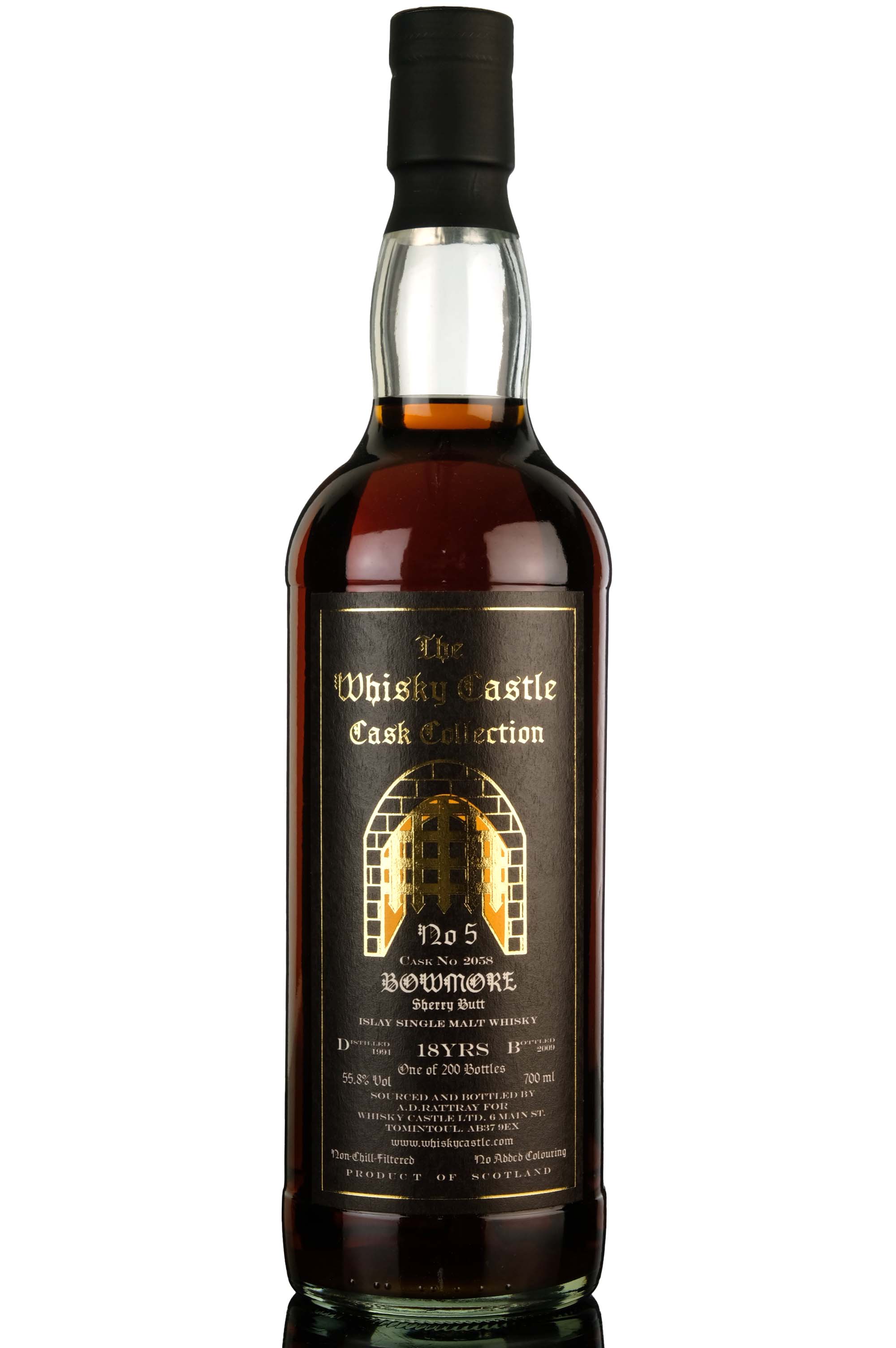 Bowmore 1991-2009 - 18 Year Old - The Whisky Castle - Single Cask 2058