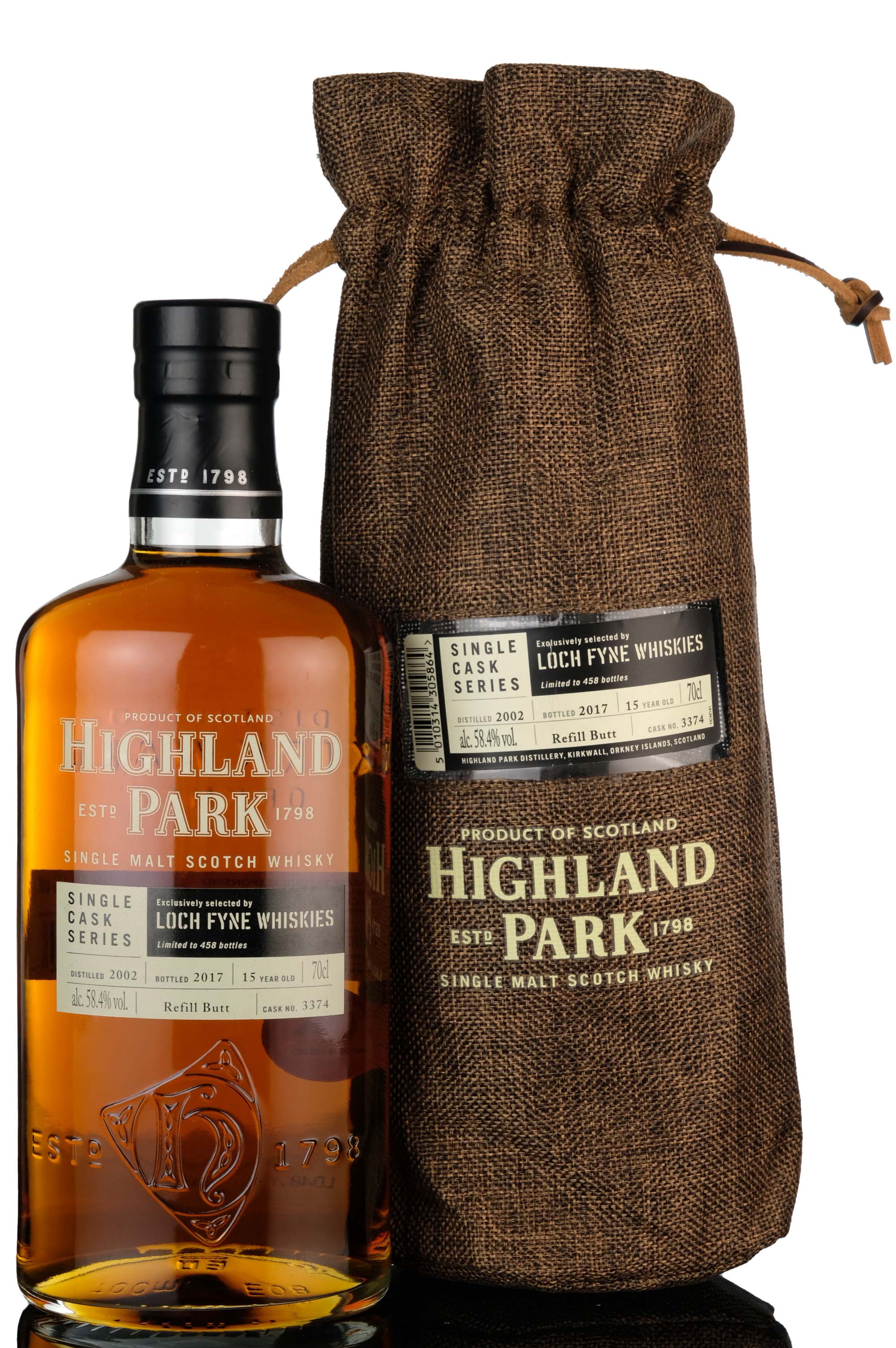 Highland Park 2002-2017 - 15 Year Old - Single Cask 3374 - Loch Fyne Whiskies Exclusive