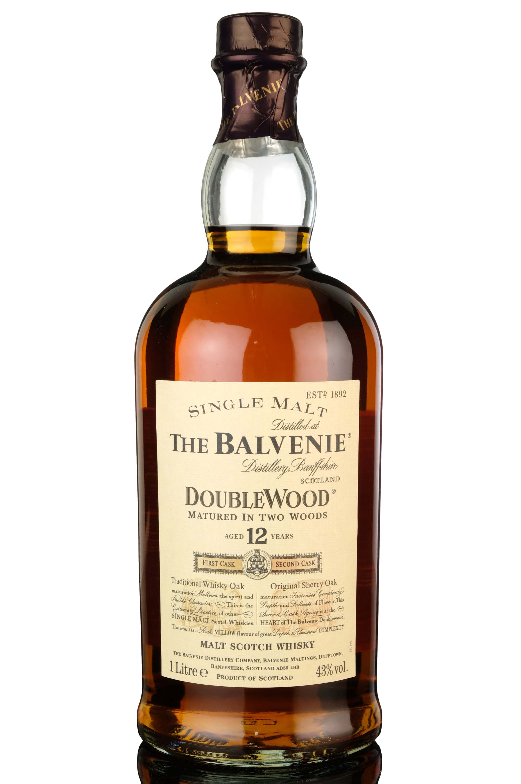 Balvenie 12 Year Old - Doublewood - 1 Litre