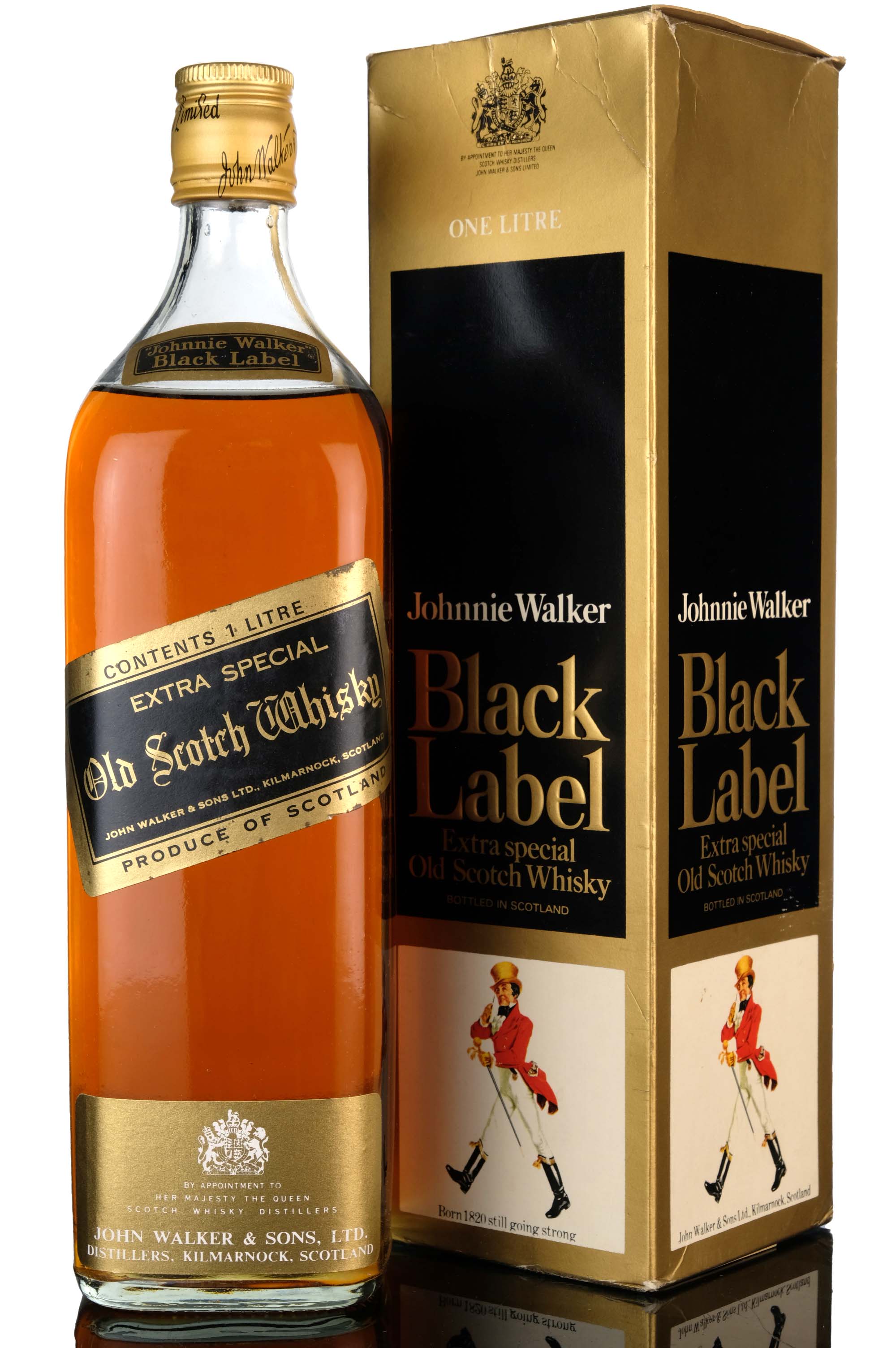Johnnie Walker Black Label - Extra Special - 1970s - 1 Litre - Charity Auction Zero Buyer 