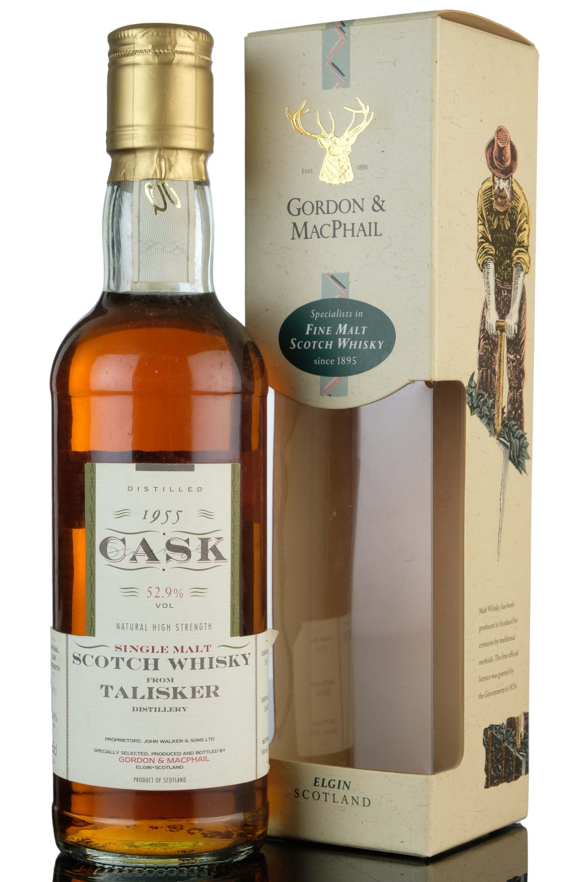 Talisker 1955-1995 - Gordon & MacPhail - CASK 52.9% - Single Cask 1314 - Half Bottle
