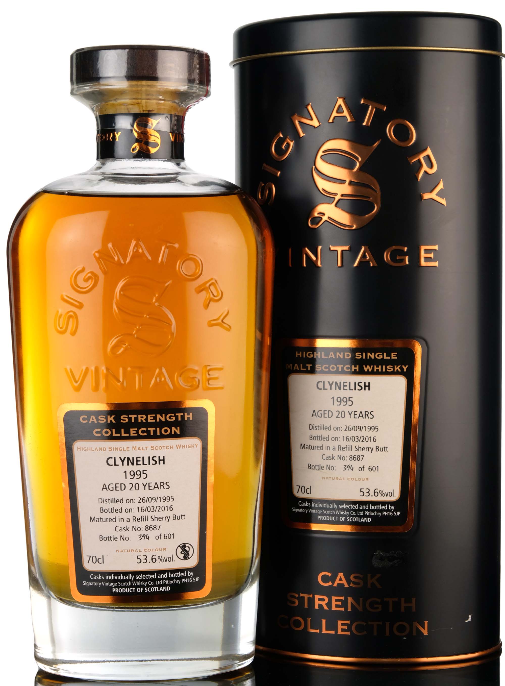 Clynelish 1995-2016 - 20 Year Old - Signatory Vintage - Cask Strength Collection - Single 