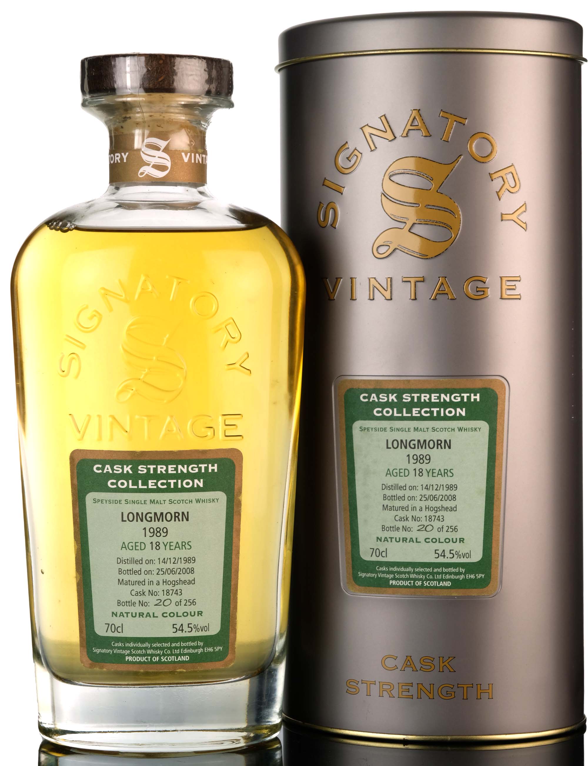 Longmorn 1989-2008 - 18 Year Old - Signatory Vintage - Cask Strength Collection - Single C