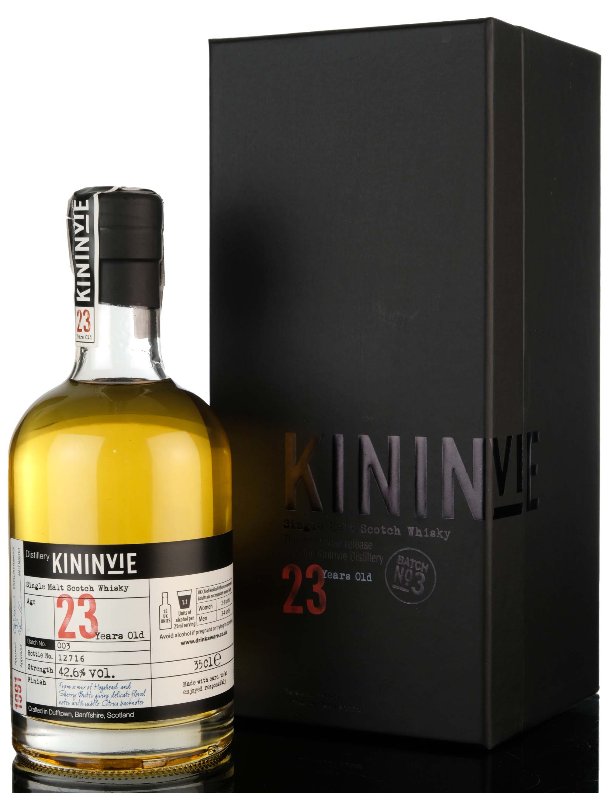 Kininvie 1991-2015 - 23 Year Old - Batch 3 - Half Bottle