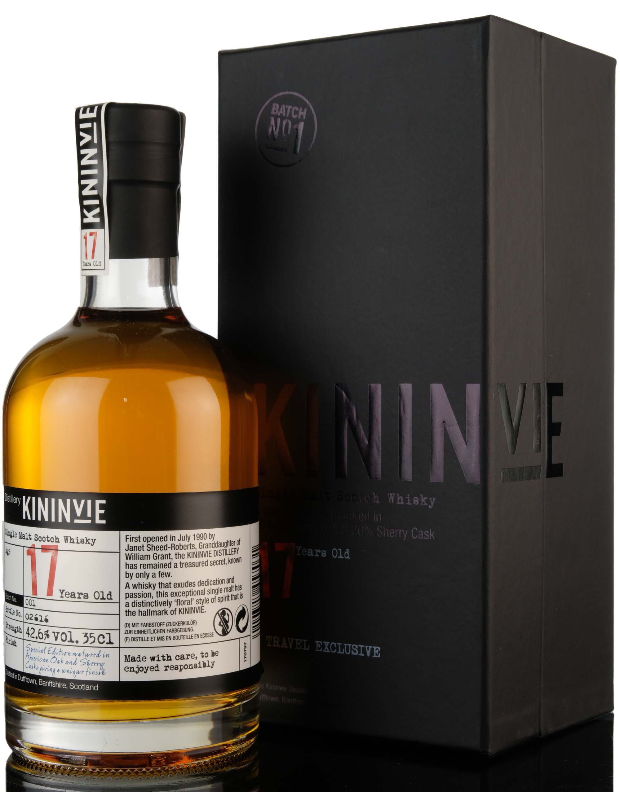 Kininvie 1996-2014 - 17 Year Old - Batch 1 - Half Bottle
