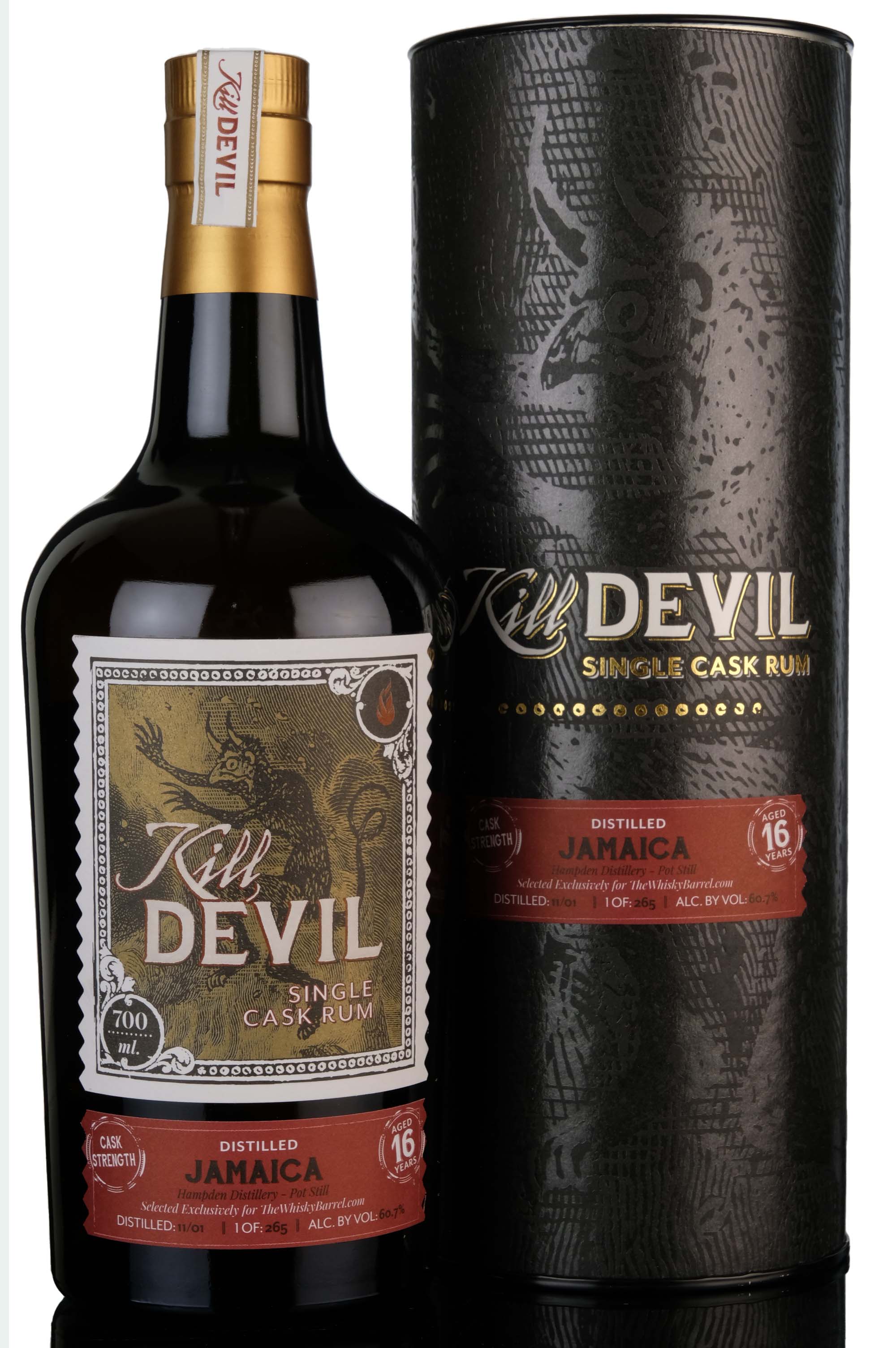 Hampden 2001 - 16 Year Old - Kill Devil - Single Cask Rum - The Whisky Barrel Exclusive