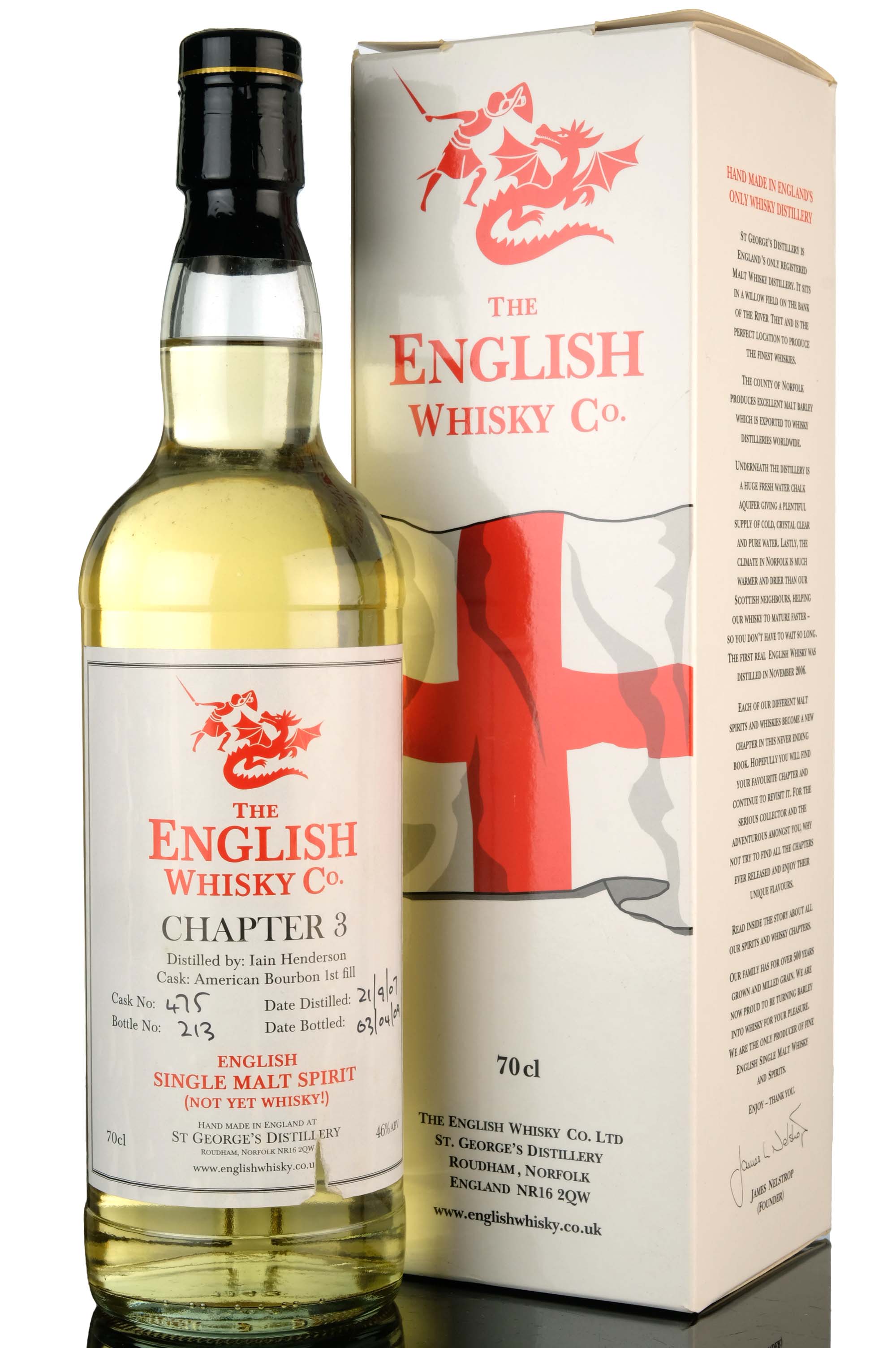 English Whisky 2007-2009 - New Make Spirit - Chapter 3 - Single Cask 475