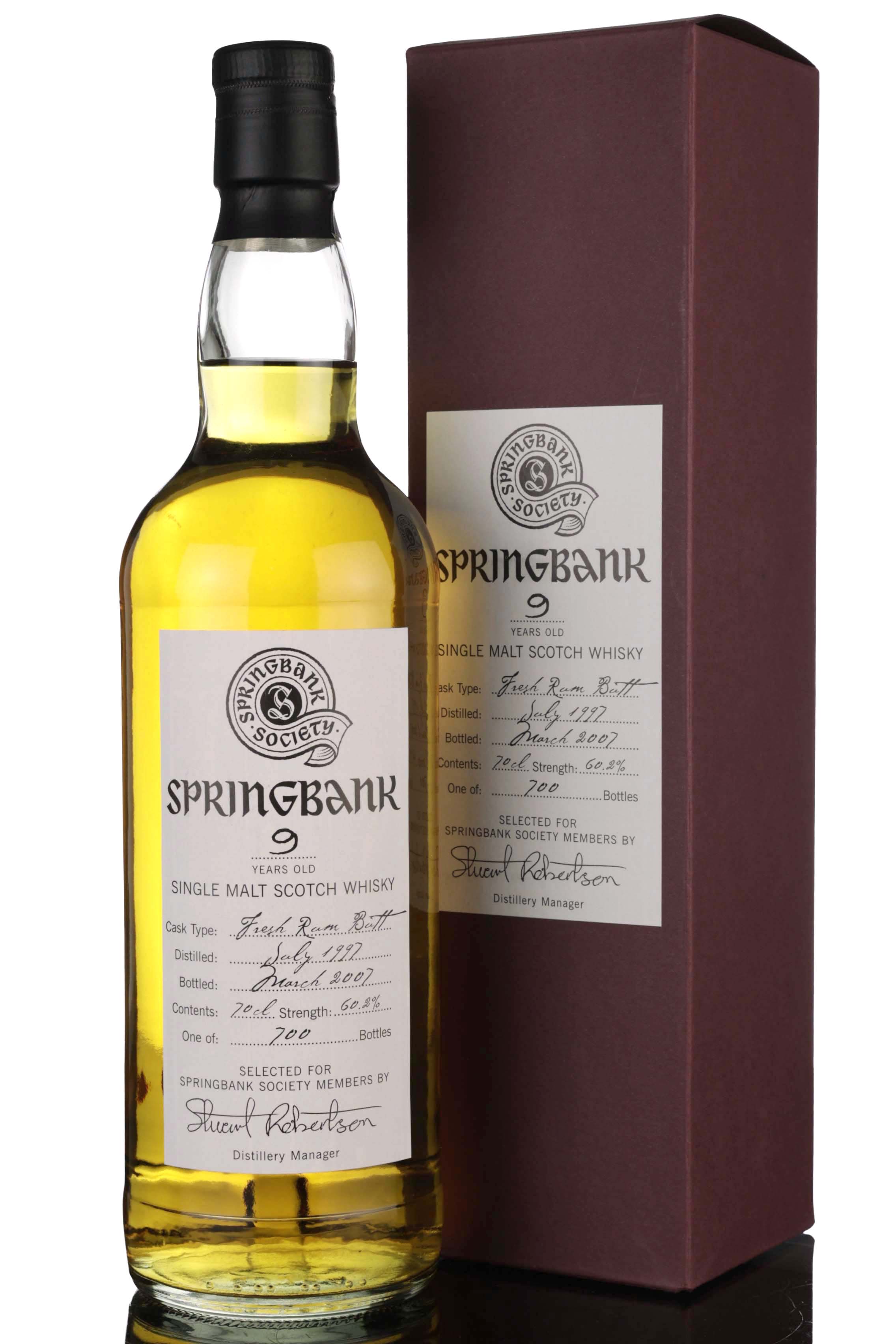 Springbank 1997-2008 - 9 Year Old - Society Exclusive