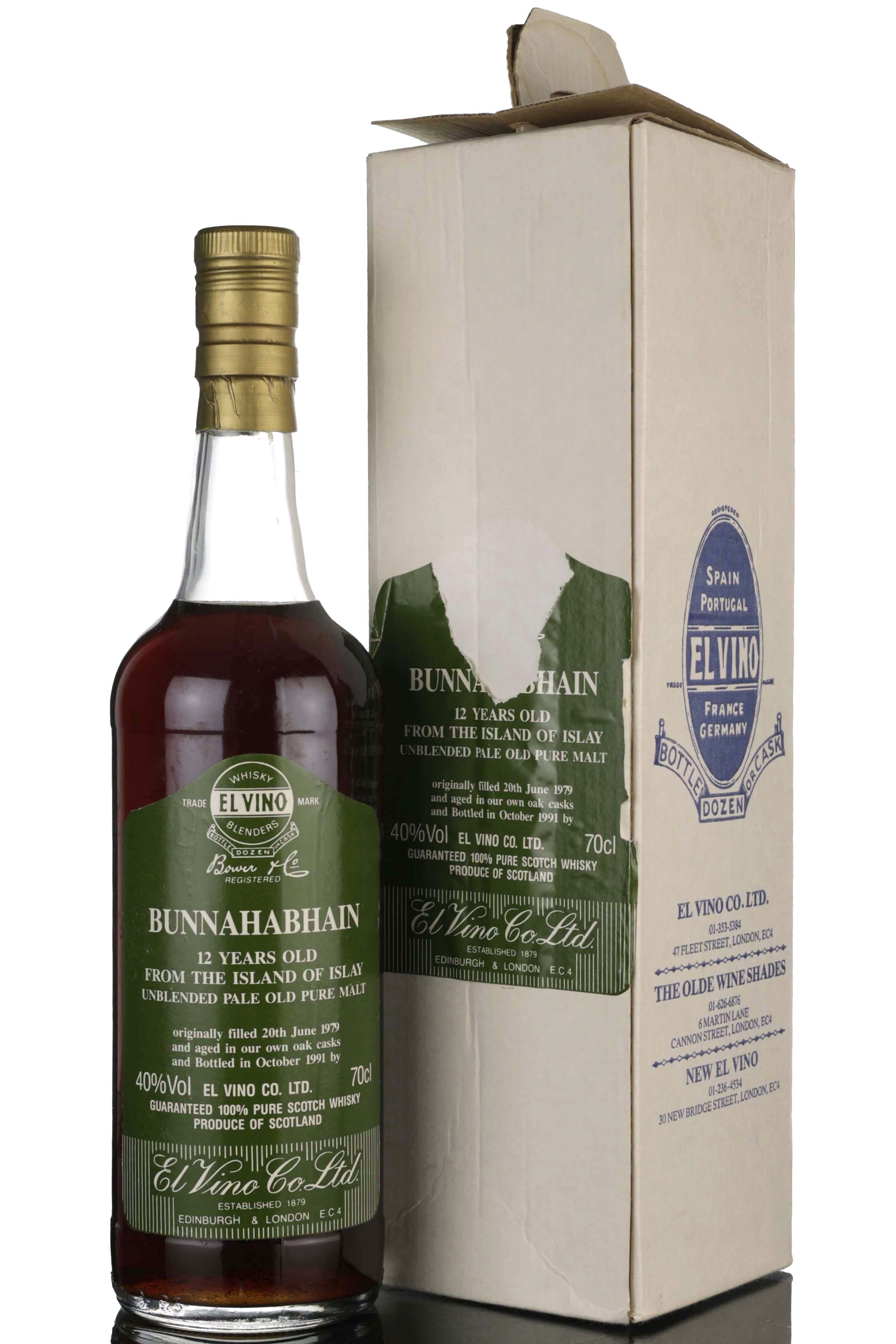 Bunnahabhain 1979-1991 - 12 Year Old - El Vino