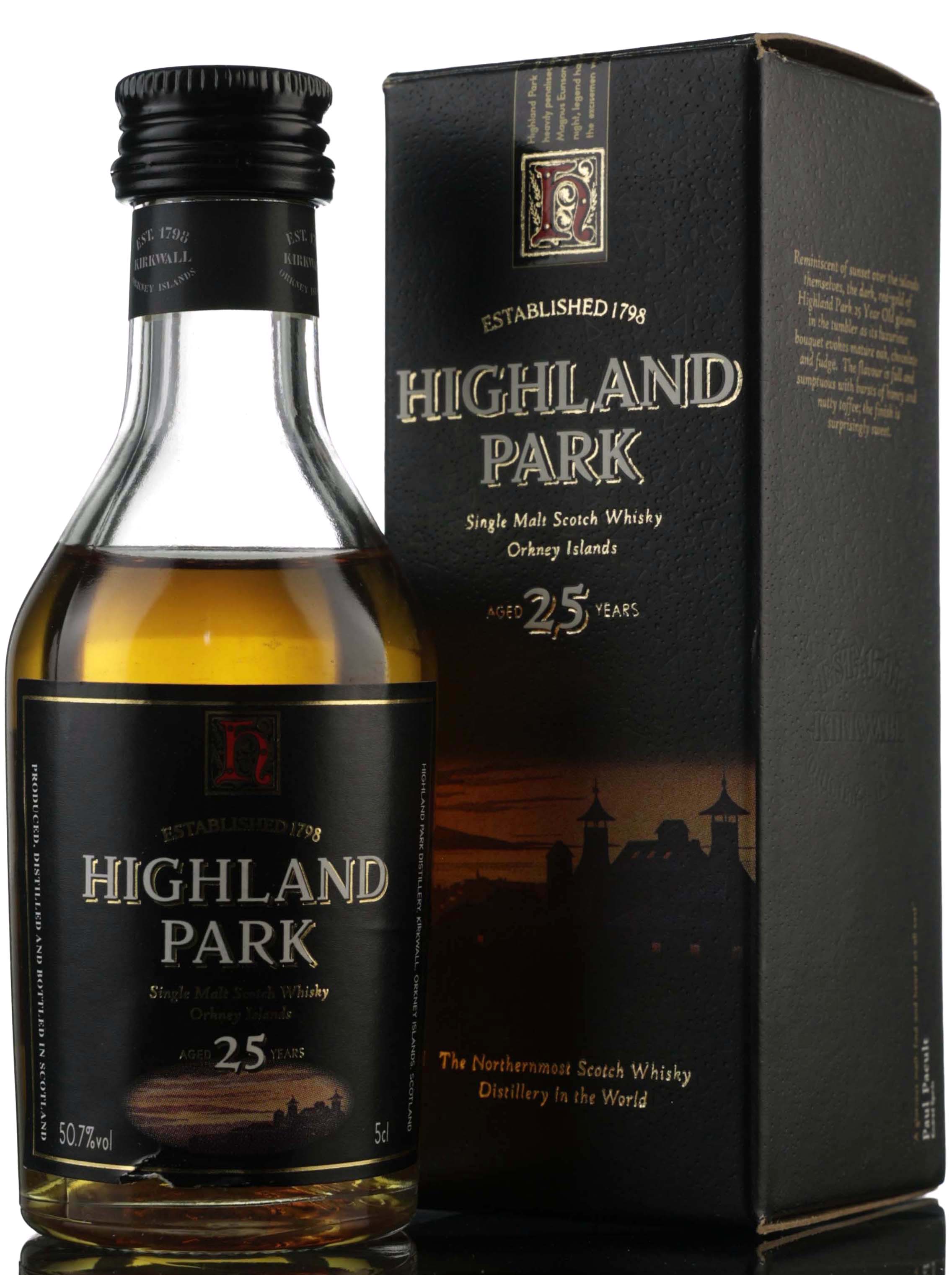 Highland Park 25 Year Old - Miniature