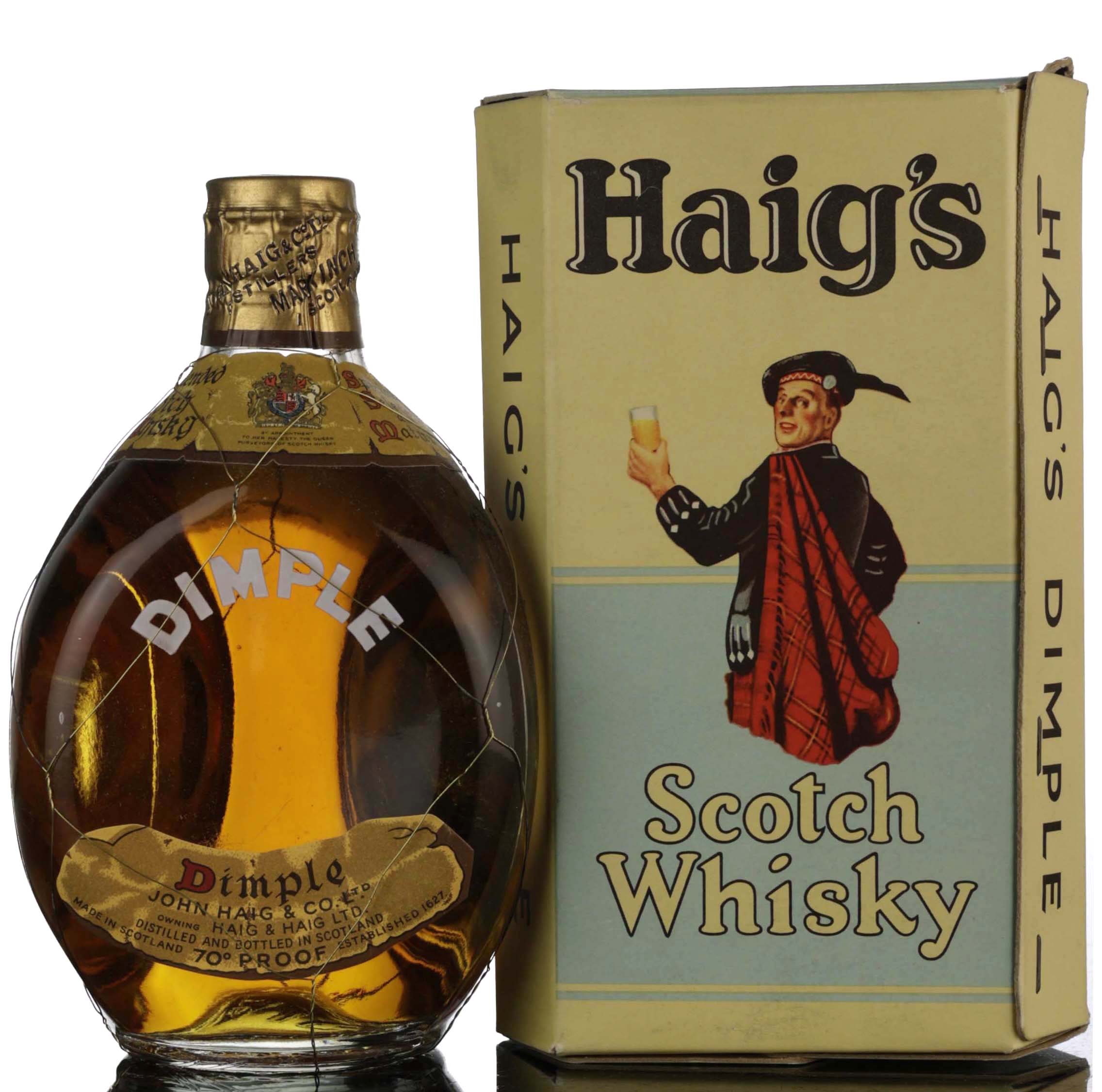 Haigs Dimple - 1950s - Half Bottle