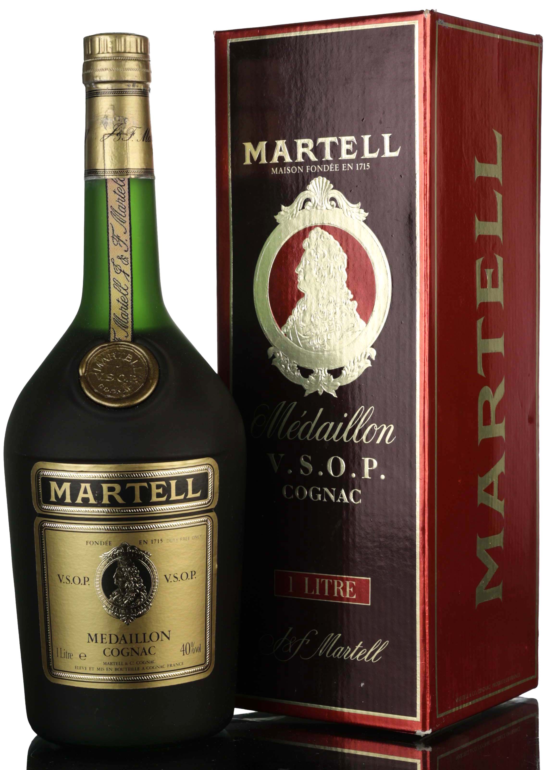 Martell VSOP Medaillon Cognac - 1980s - 1 Litre
