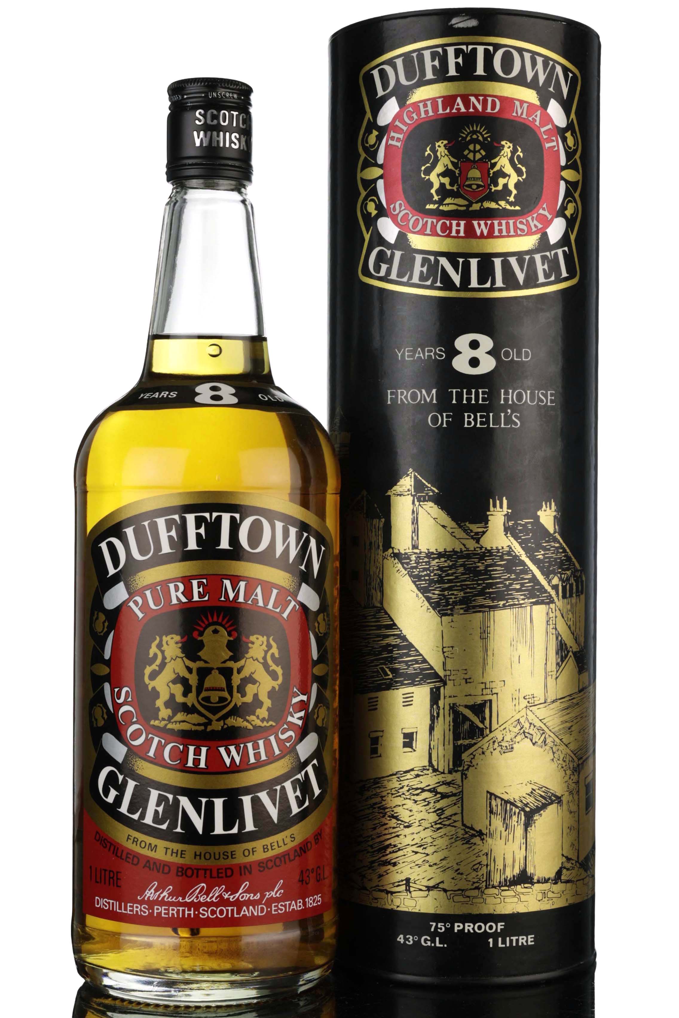 Dufftown 8 Year Old - 1980s - 1 Litre