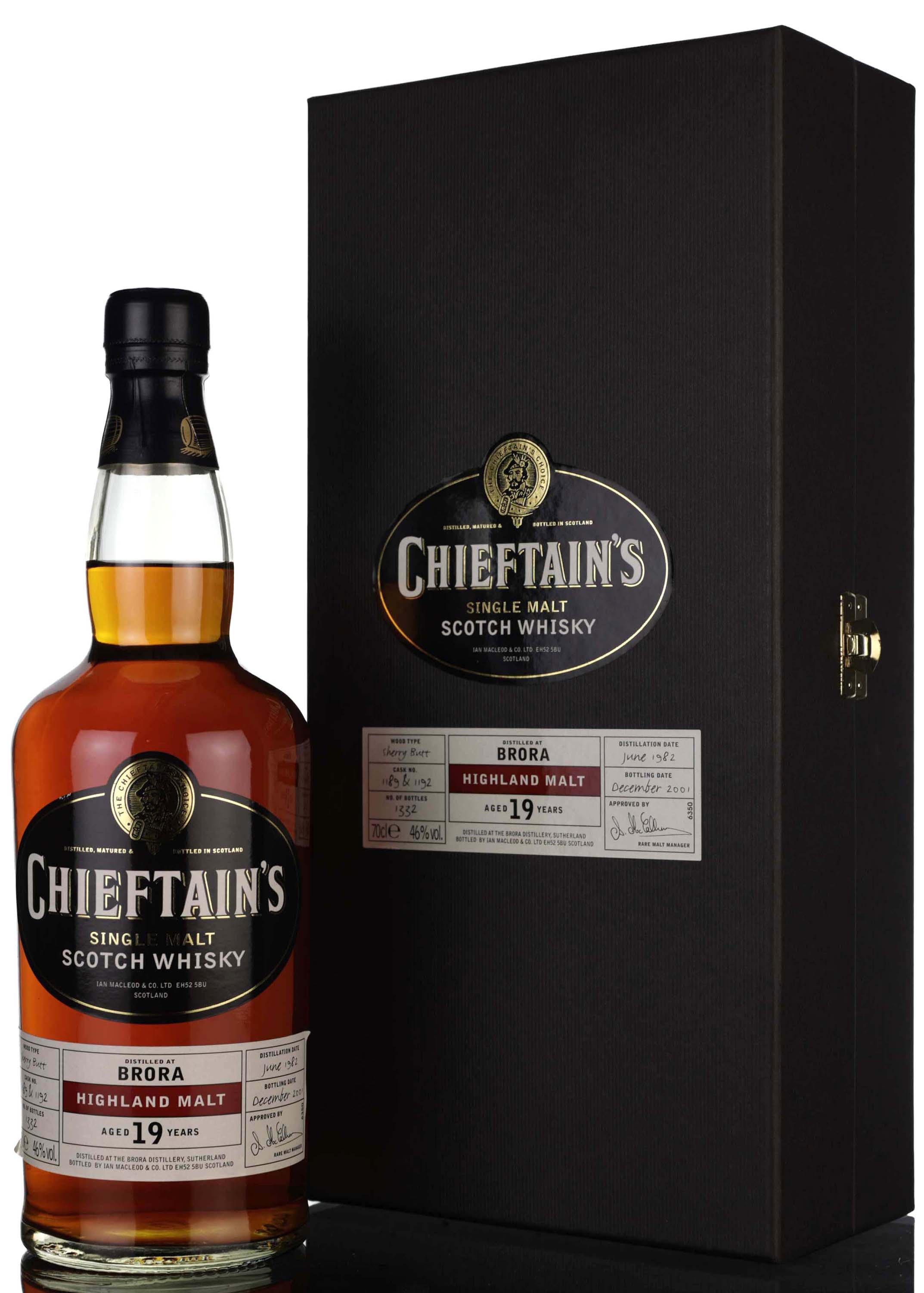 Brora 1982-2001 - 19 Year Old - Chieftains - Casks 1189-1192