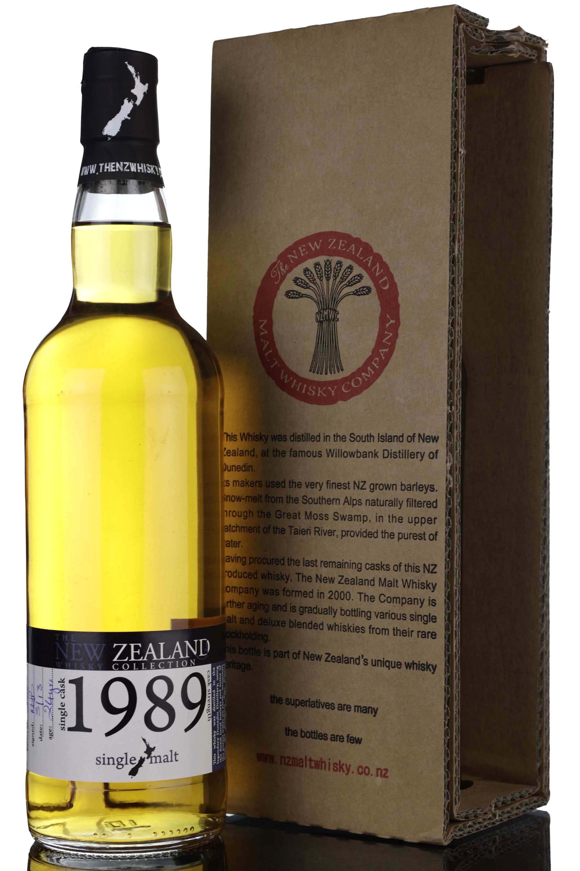 Willowbank Dunedin 1989-2013 - 24 Year Old - The New Zealand Whisky Collection - Single Ca