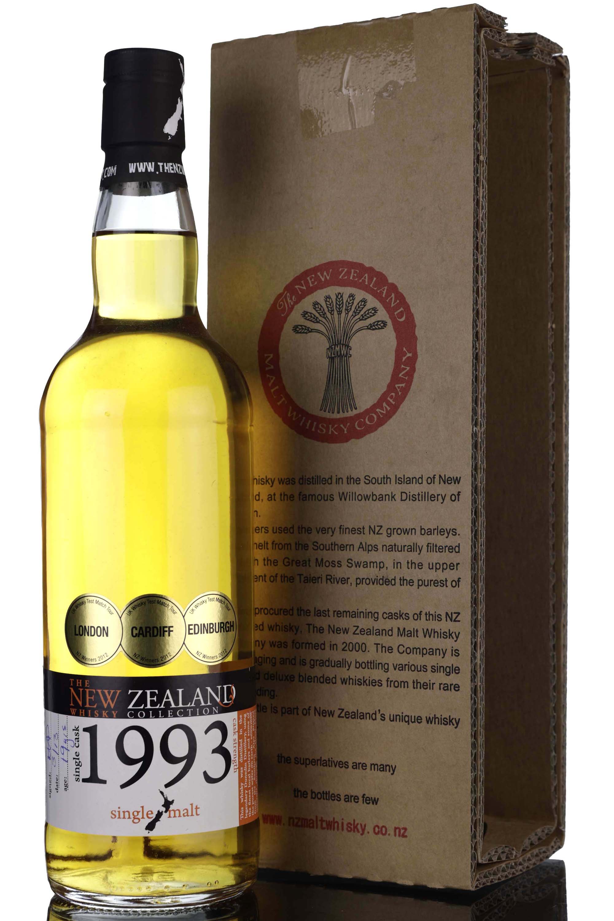 Willowbank Dunedin 1993-2013 - 19 Year Old - The New Zealand Whisky Collection - Single Ca