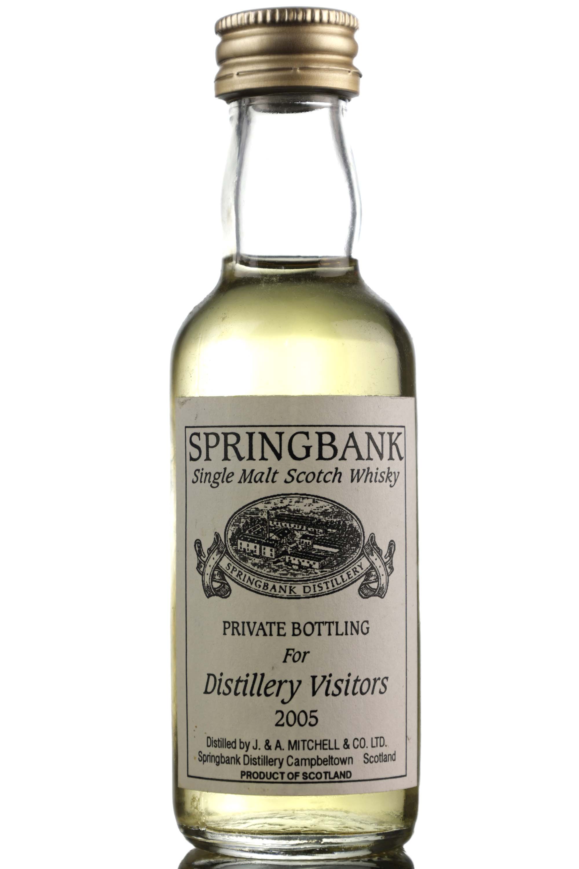 Springbank Private Bottling For Distillery Visitors 2005 - Miniature