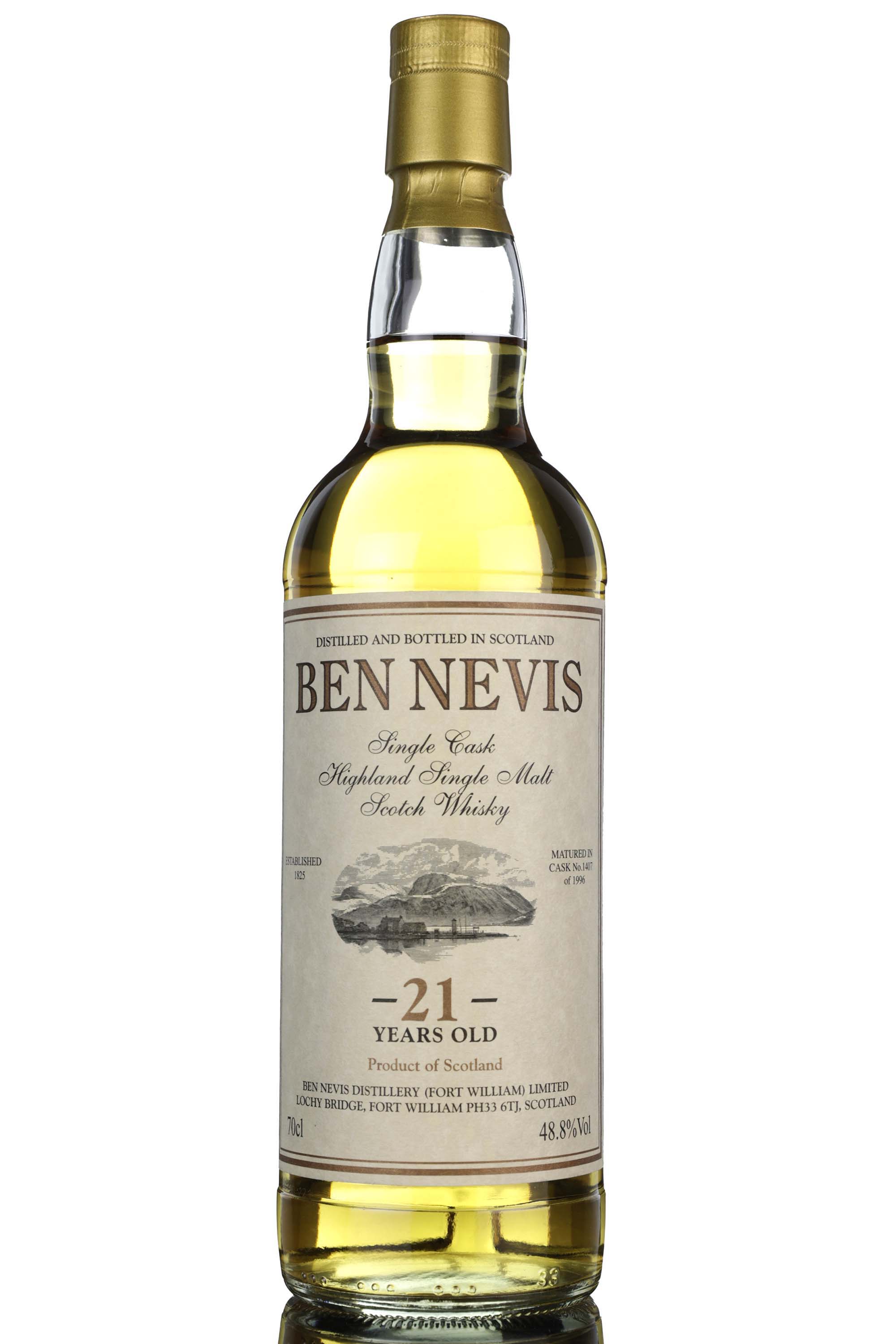 Ben Nevis 1996 - 21 Year Old - Private Cask - Single Cask 1407