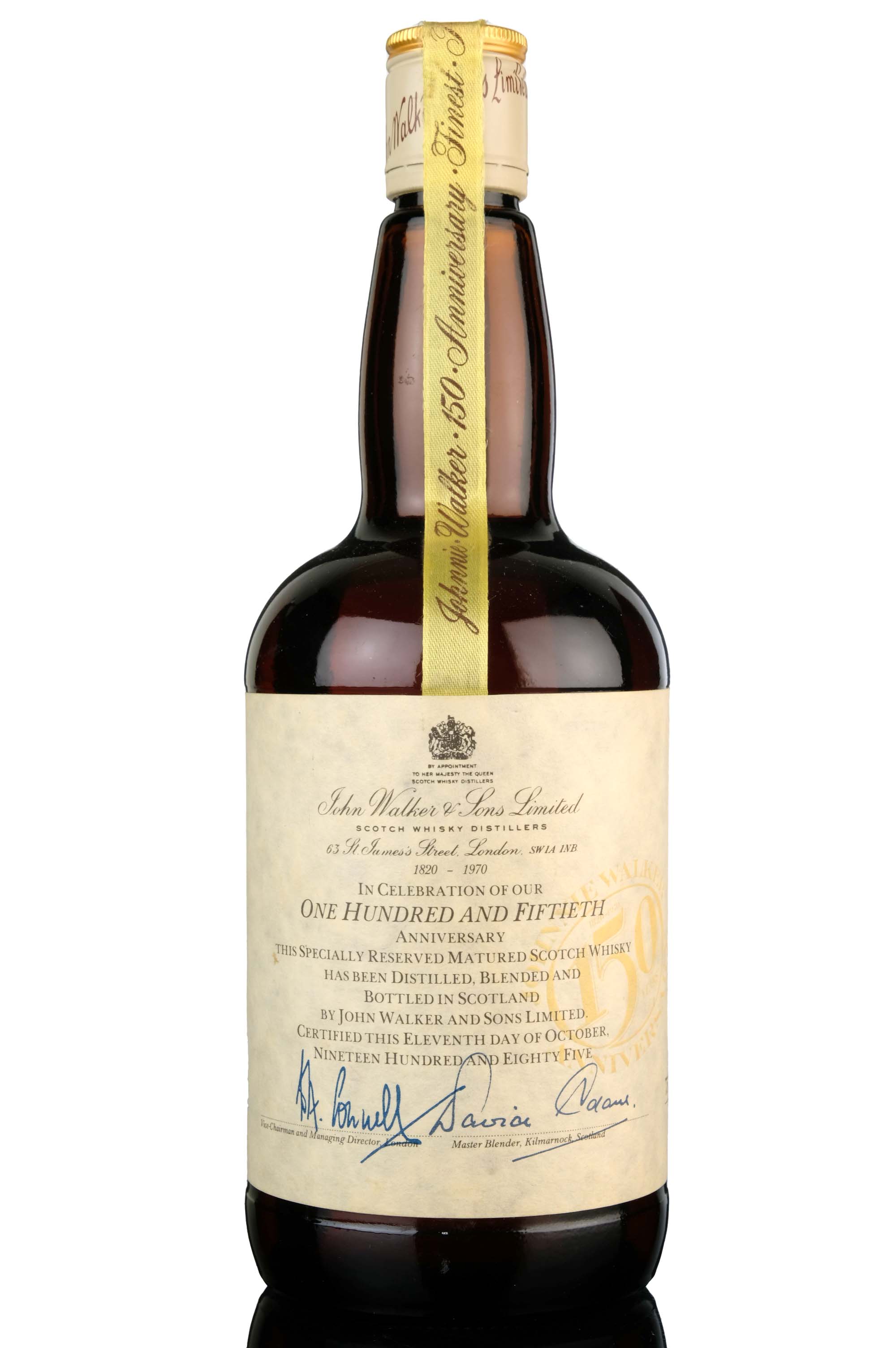 Johnnie Walker 150th Anniversary 1820-1970 - 1985 Release