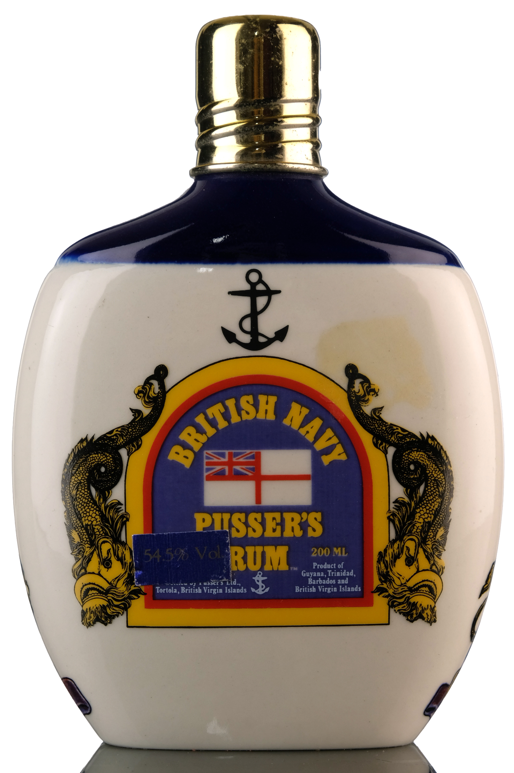 Pussers British Navy Rum - Ceramic - Quarter Bottle