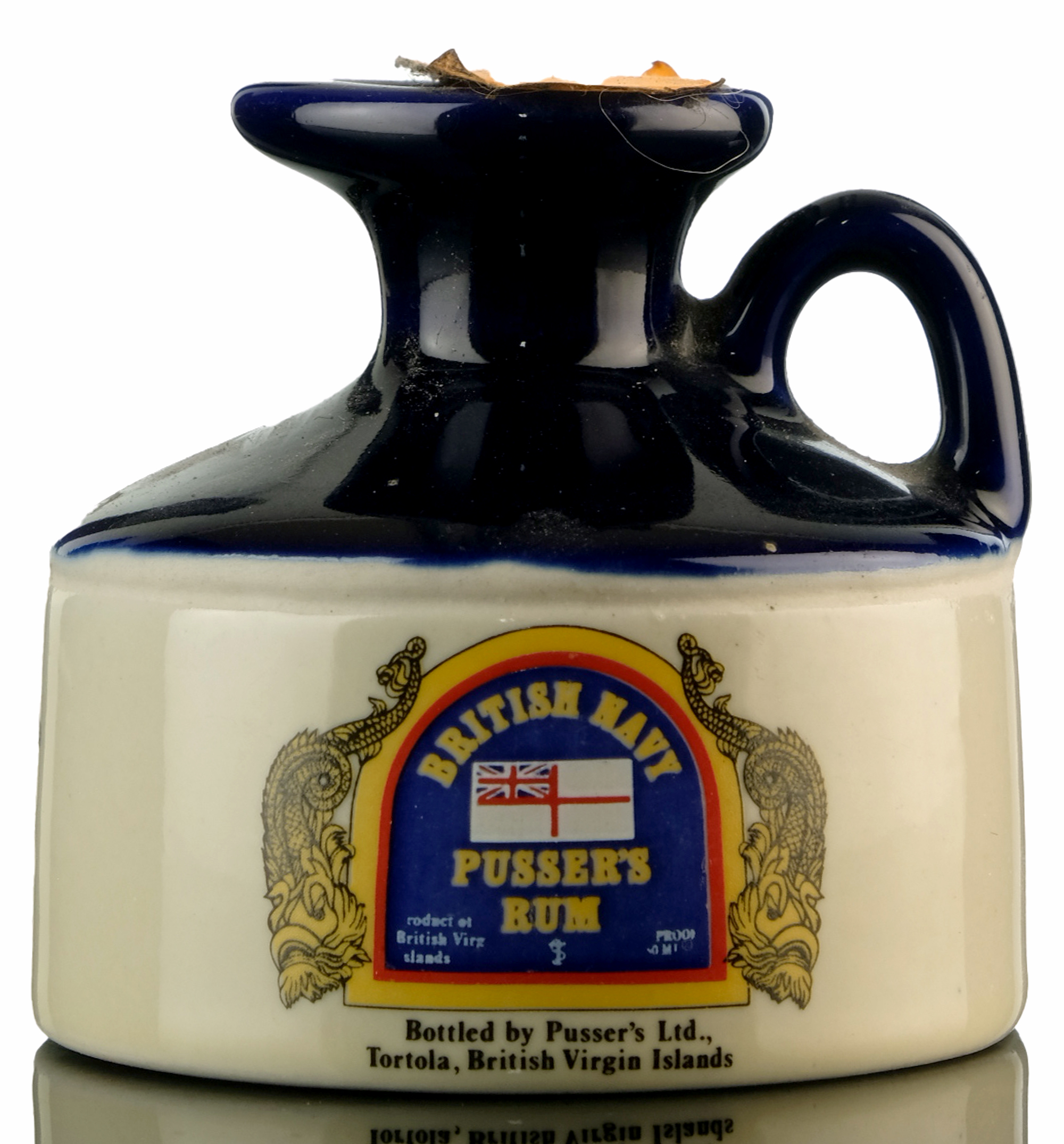 Pussers British Navy Rum - Ceramic - Miniature