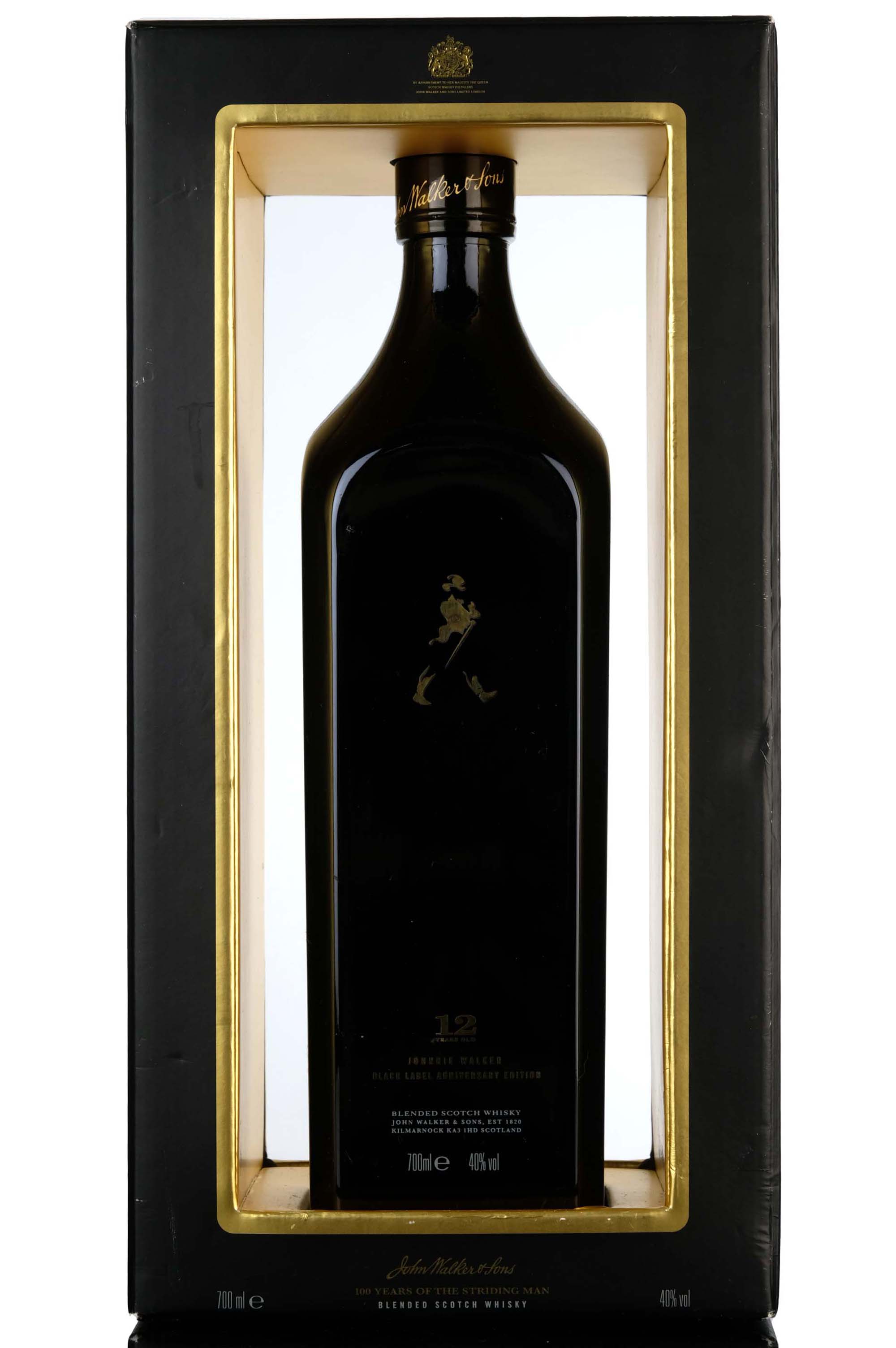 Johnnie Walker 12 Year Old - Black Label - Centenary Of The Striding Man 1909-2009