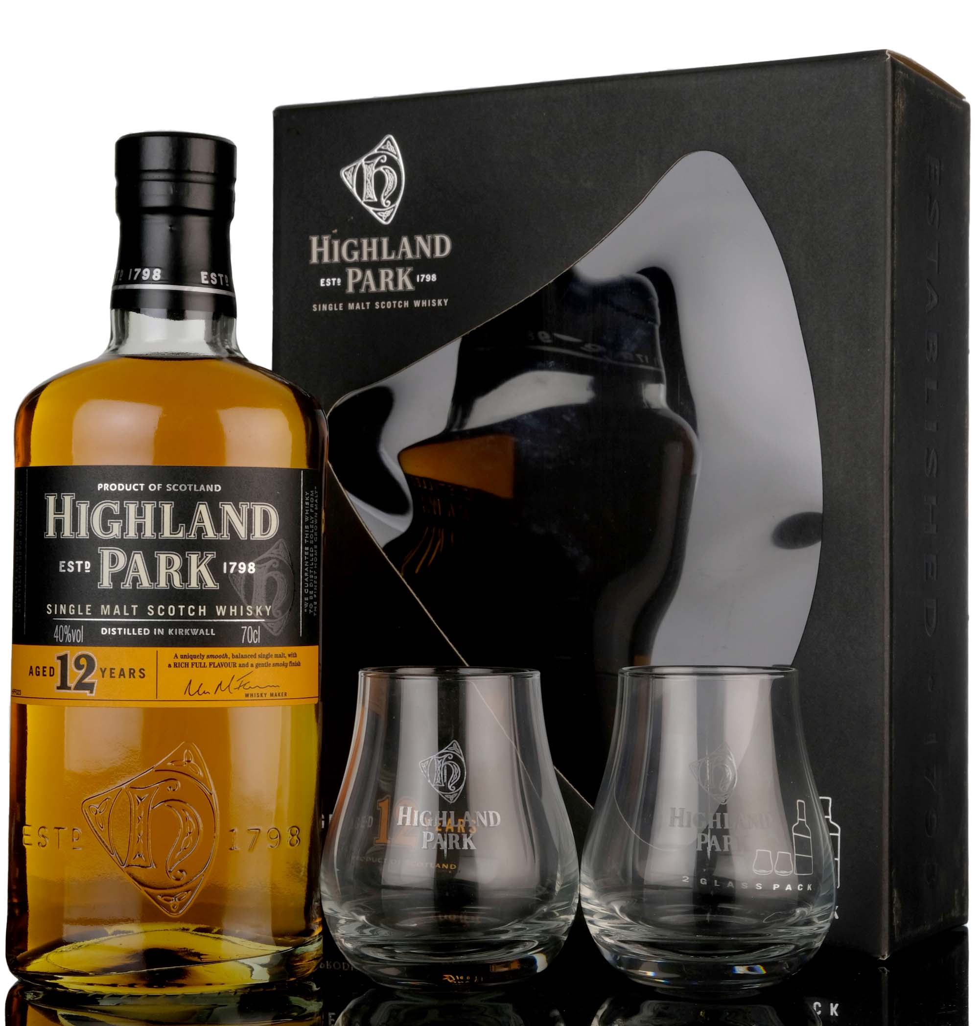 Highland Park 12 Year Old - Post-2006 - Presentation Set