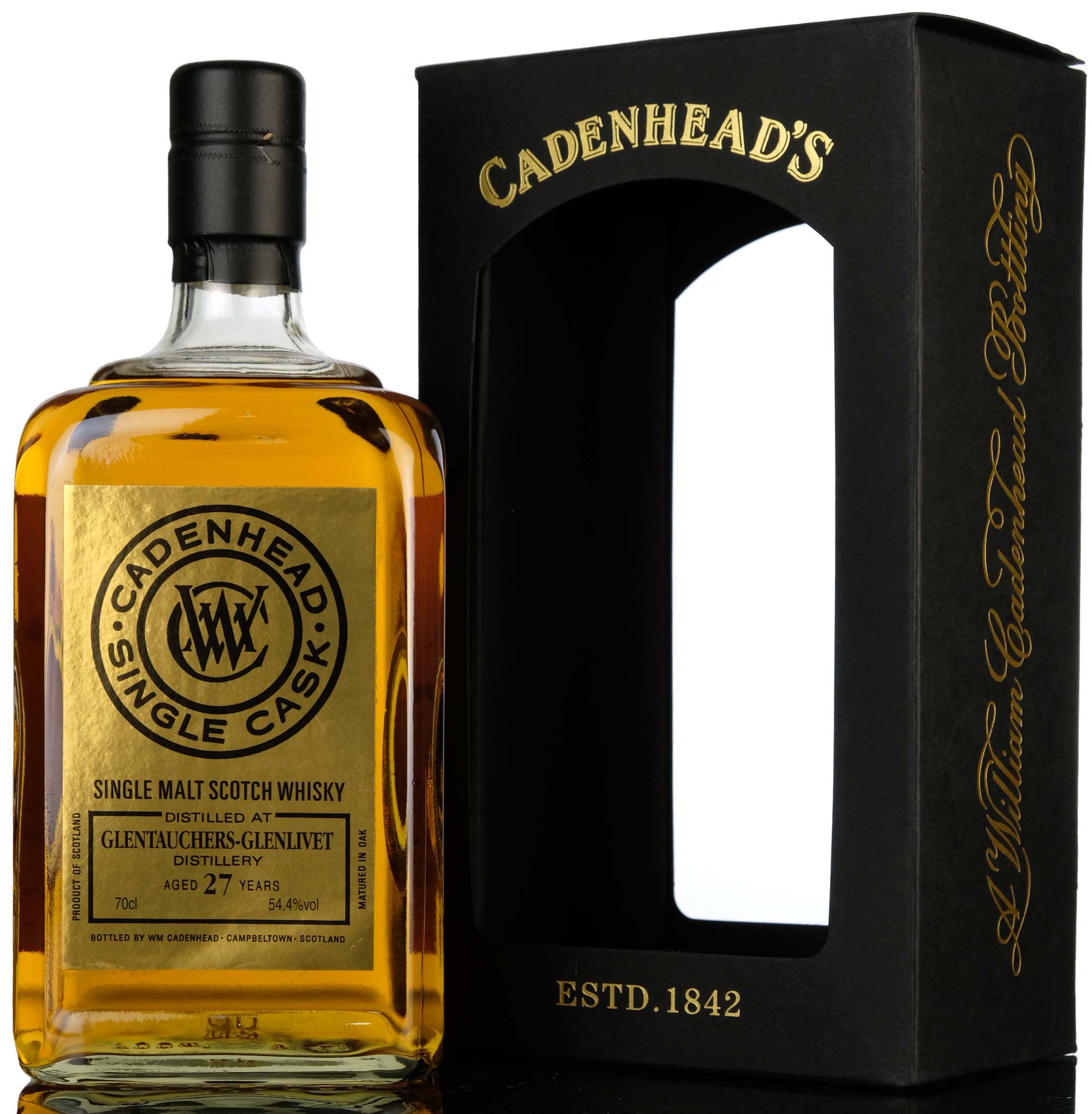 Glentauchers 1990-2018 - 27 Year Old - Cadenheads Gold Label - Single Cask