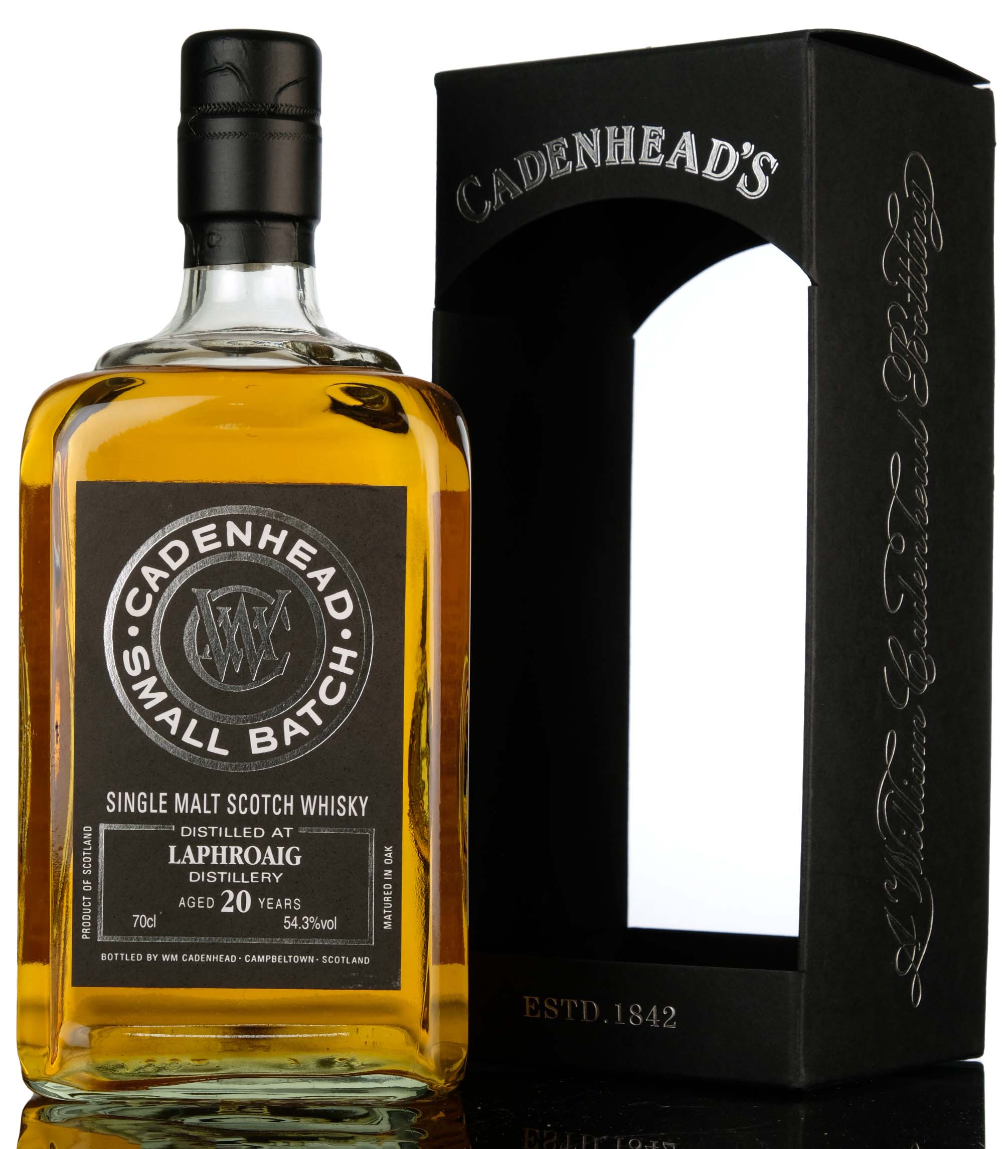 Laphroaig 1998-2018 - 20 Year Old - Cadenheads Black Label - Small Batch