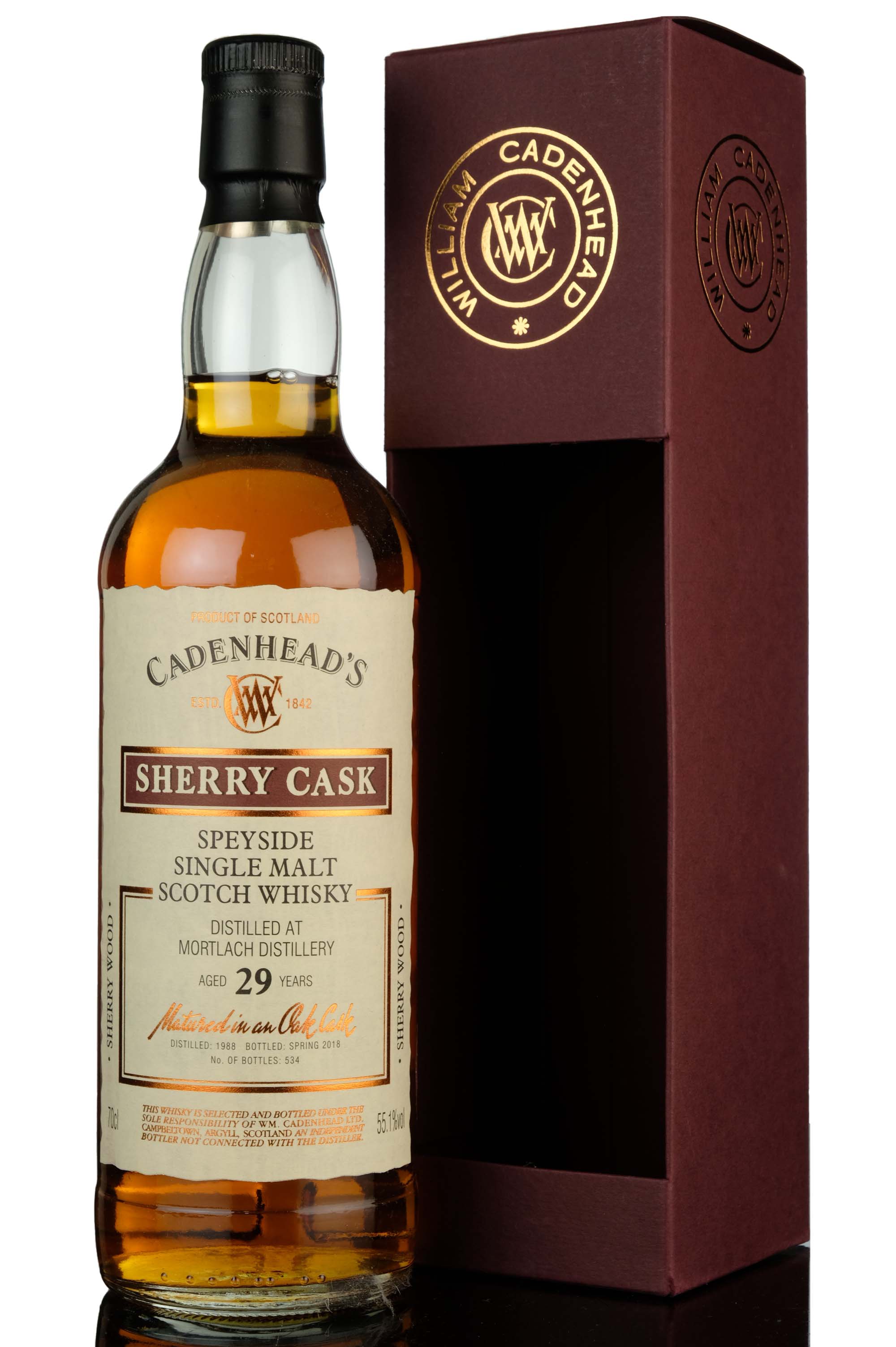 Mortlach 1988-2018 - 29 Year Old - Cadenheads Sherry Cask - Single Cask