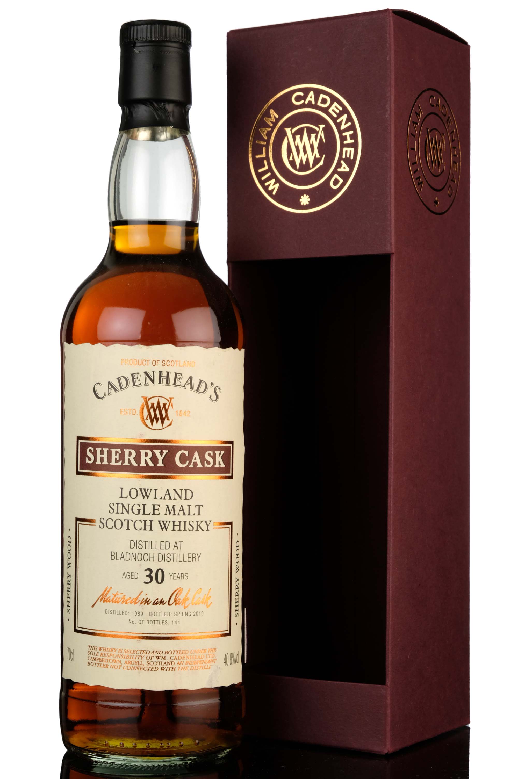 Bladnoch 1989-2019 - 30 Year Old - Cadenheads Sherry Cask - Small Batch