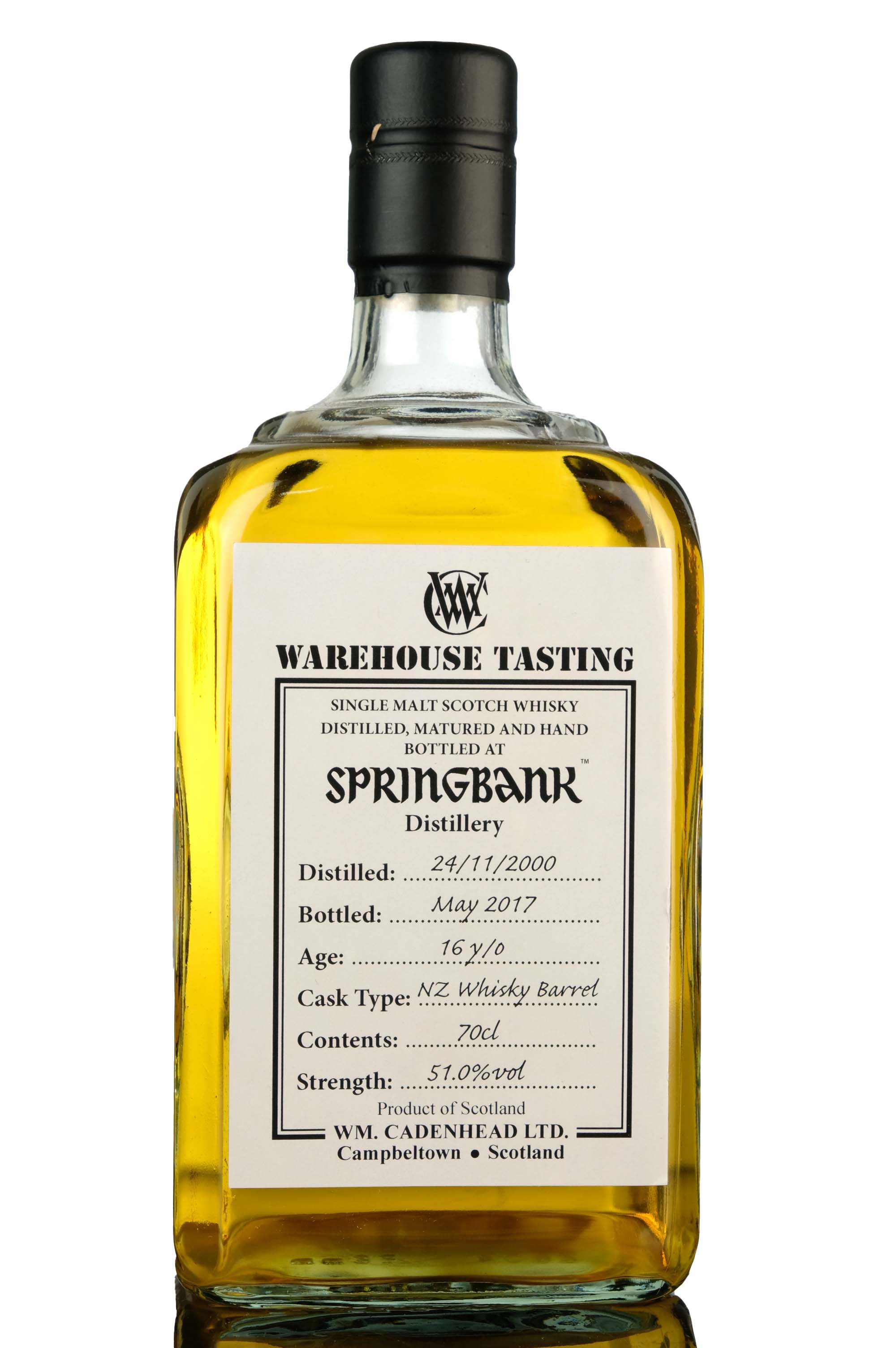 Springbank 2000-2017 - 16 Year Old - Cadenheads Warehouse Tasting