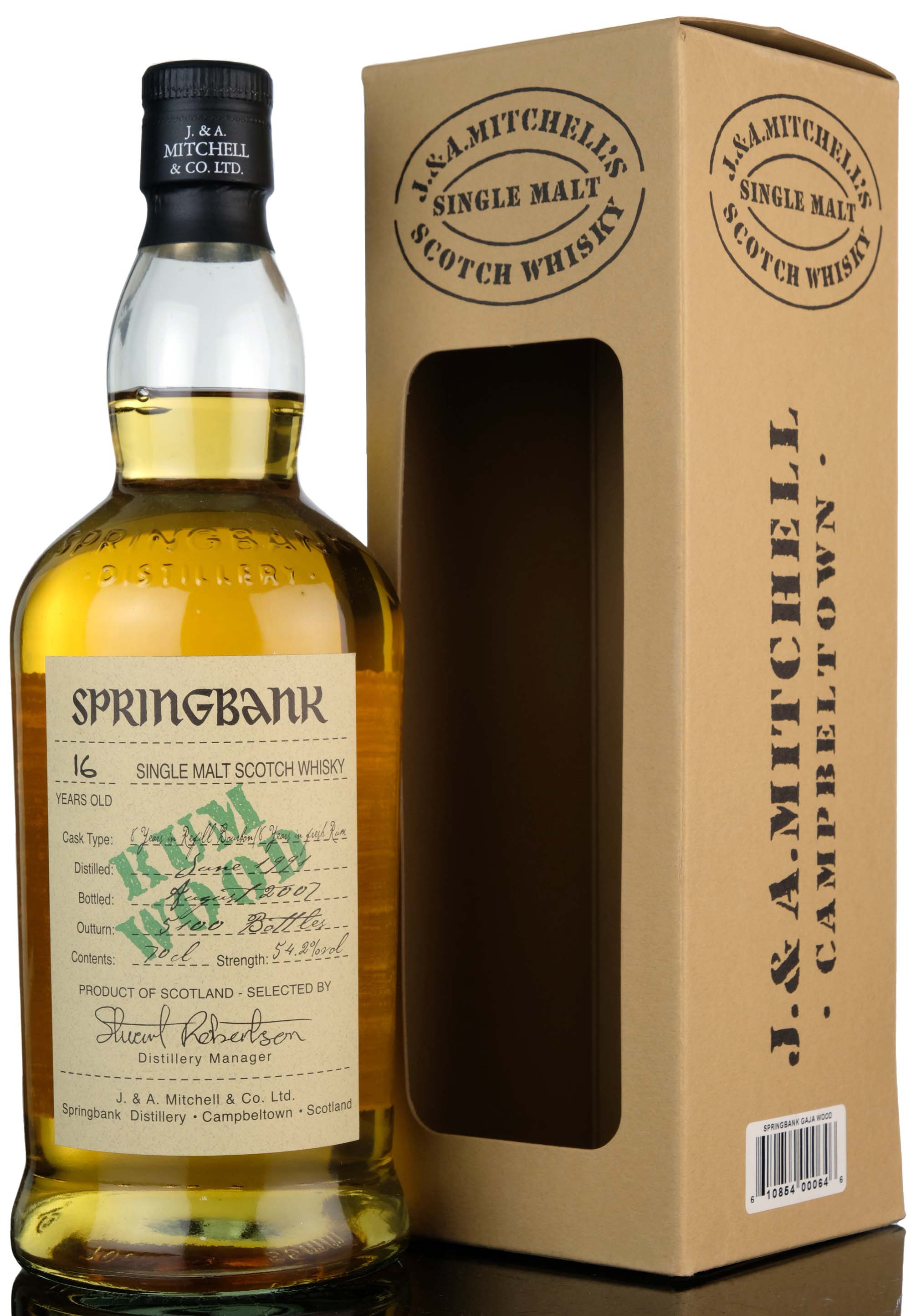 Springbank 1991-2007 - 16 Year Old - Rum Wood