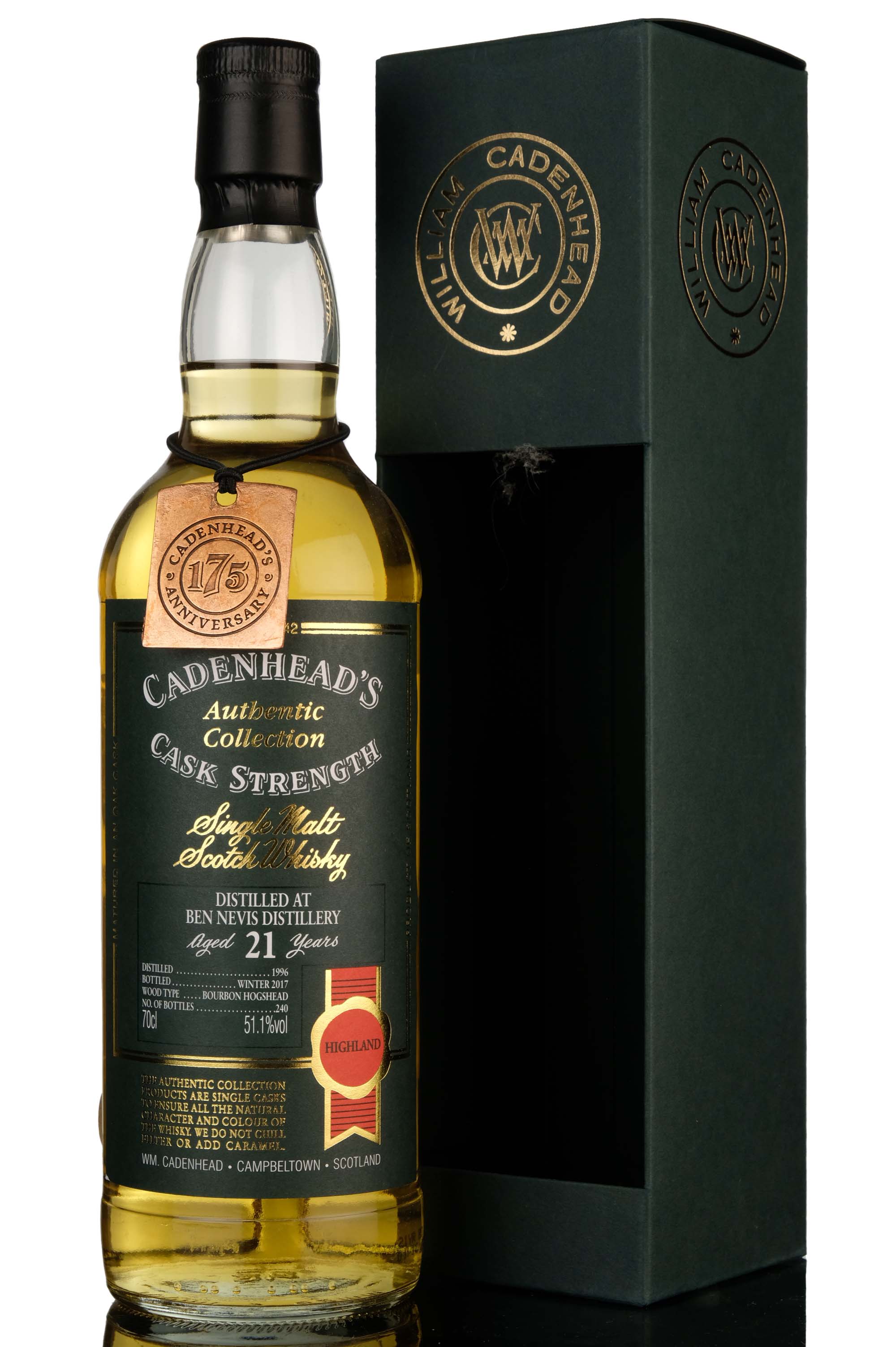 Ben Nevis 1996-2017 - 21 Year Old - Cadenheads Authentic Collection - Single Cask