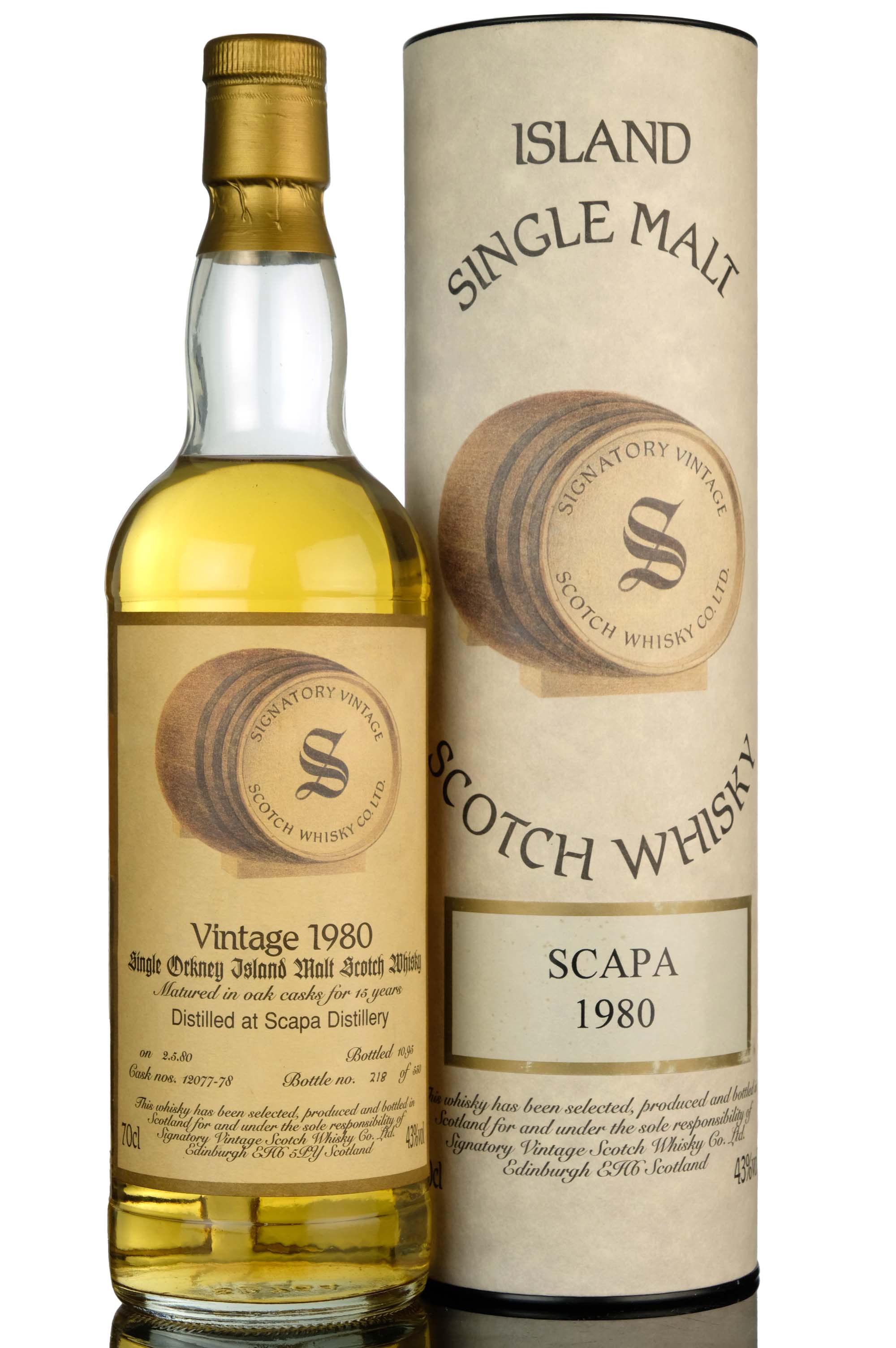Scapa 1980-1995 - 15 Year Old - Signatory Vintage - Cask 12077-78