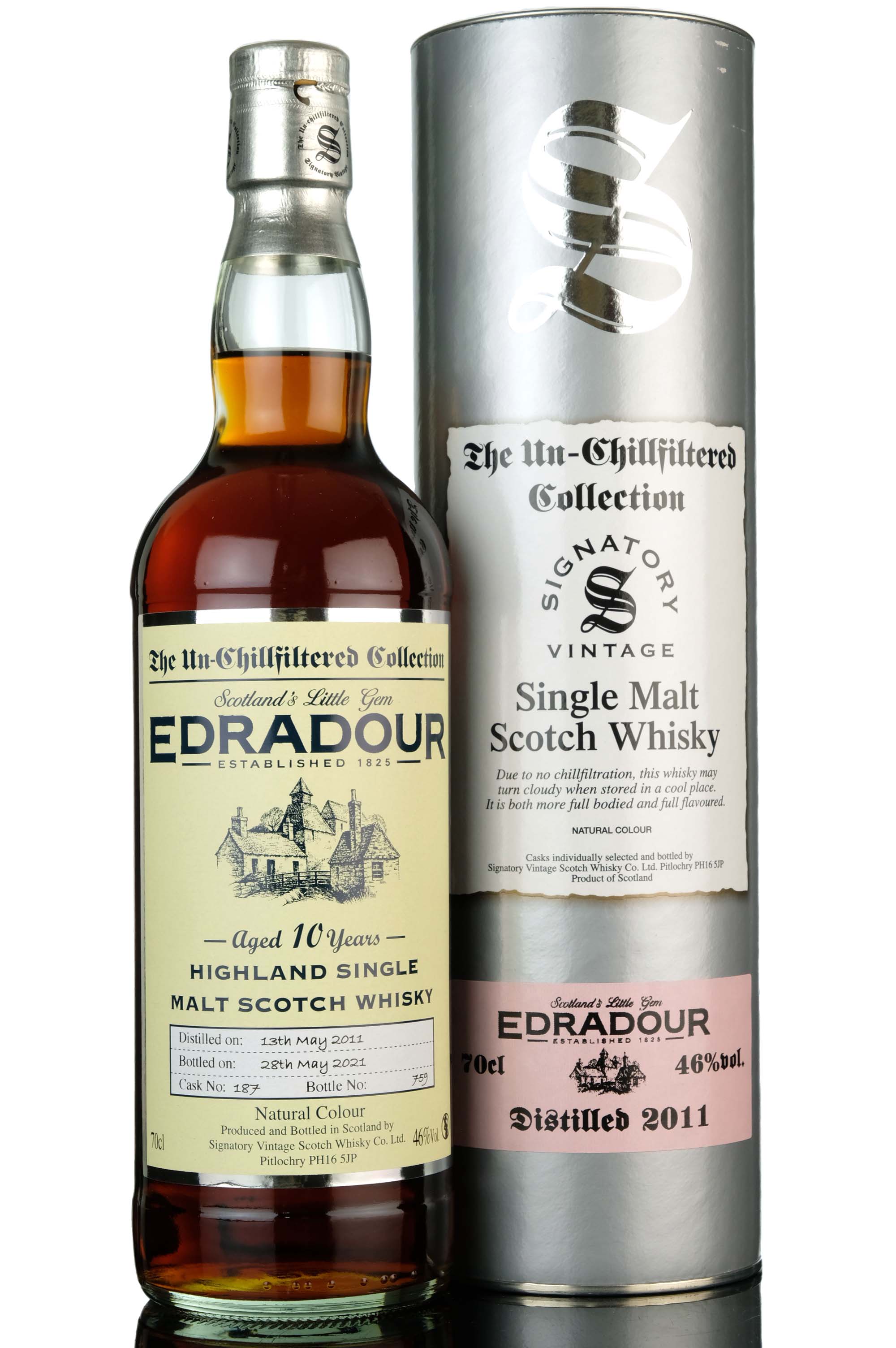 Edradour 2011-2021 - 10 Year Old - Signatory Vintage - Single Cask 187