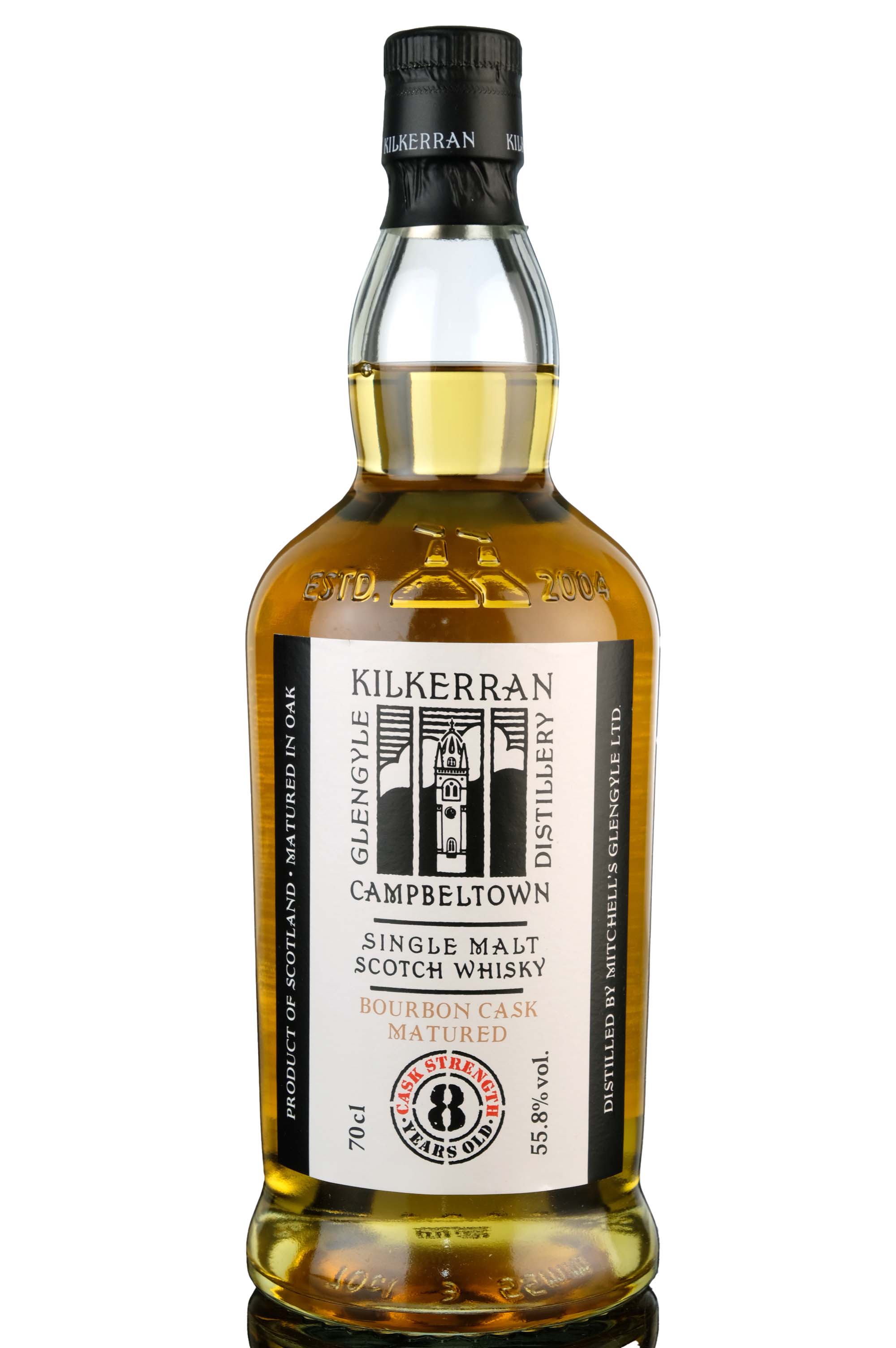 Kilkerran 8 Year Old - Bourbon Cask Matured - Cask Strength 55.8% - 2022 Release