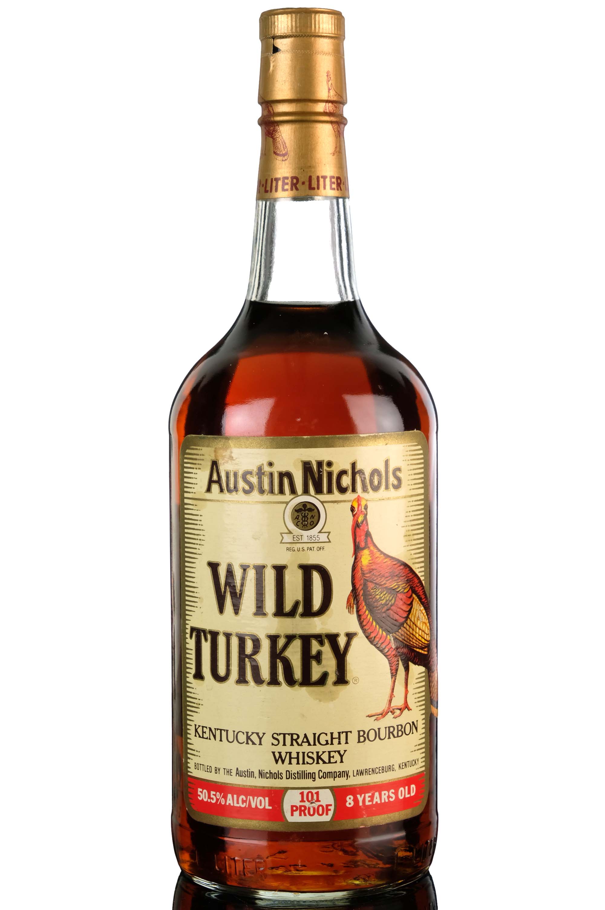 Austin Nichols Wild Turkey 8 Year Old - 101 Proof - 1996 Release - 1 Litre