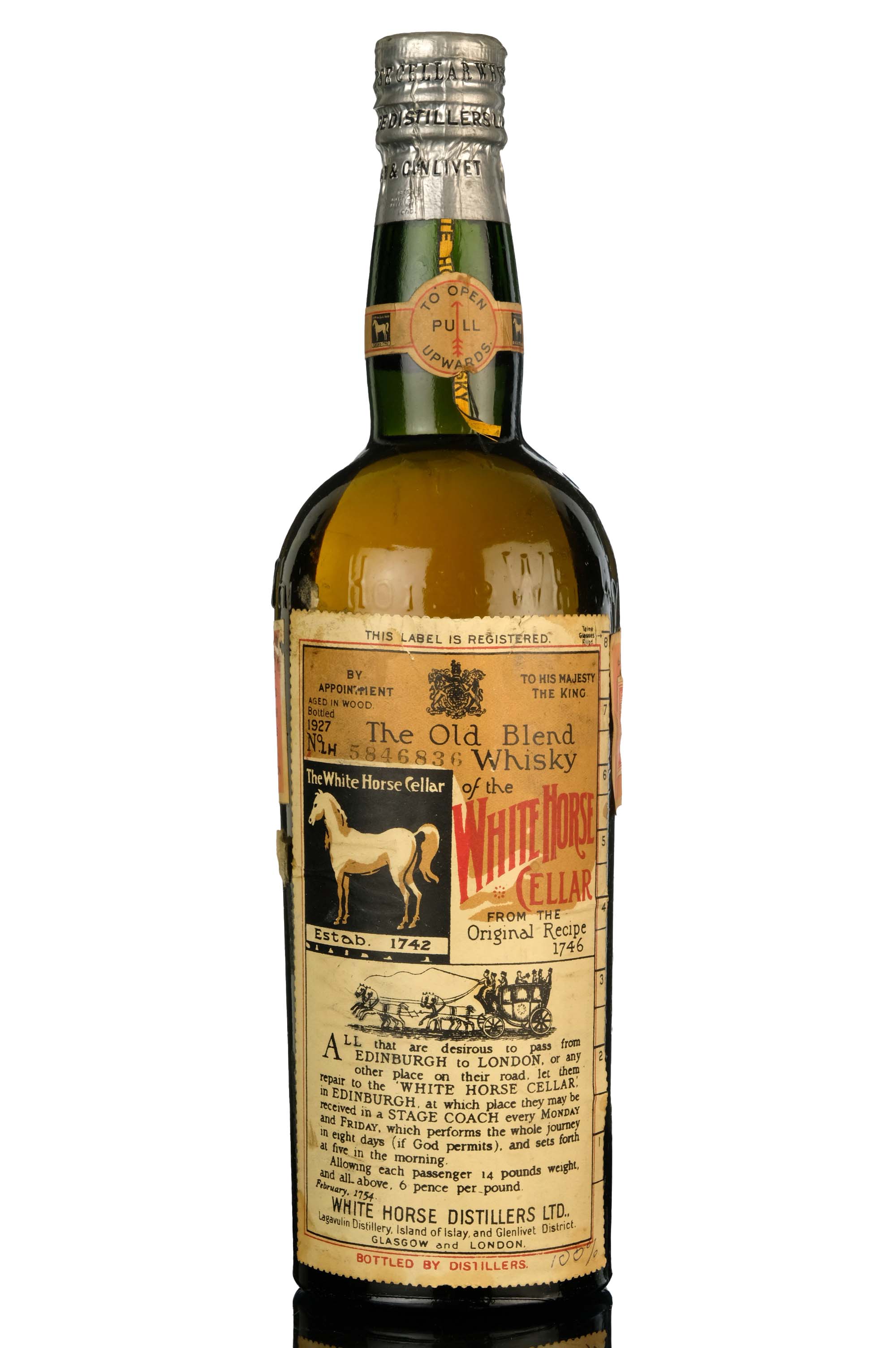 White Horse Cellar - Bottled 1927