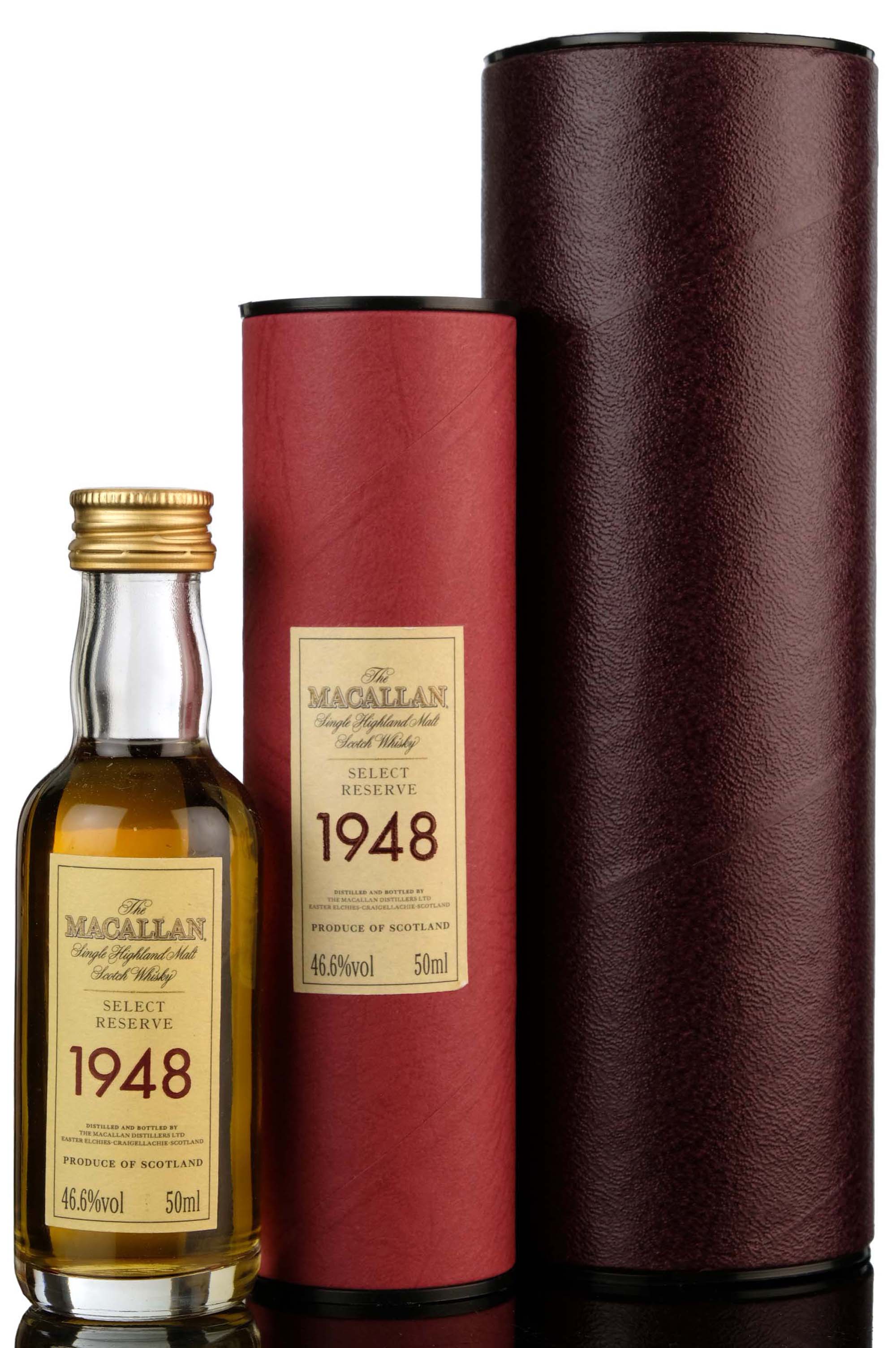Macallan 1948 - 51 Year Old - Select Reserve - Miniature