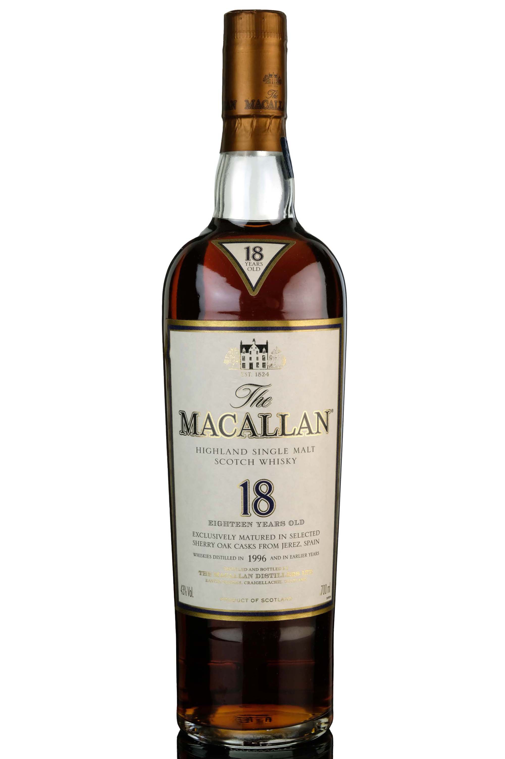 Macallan 1996 - 18 Year Old - Sherry Cask