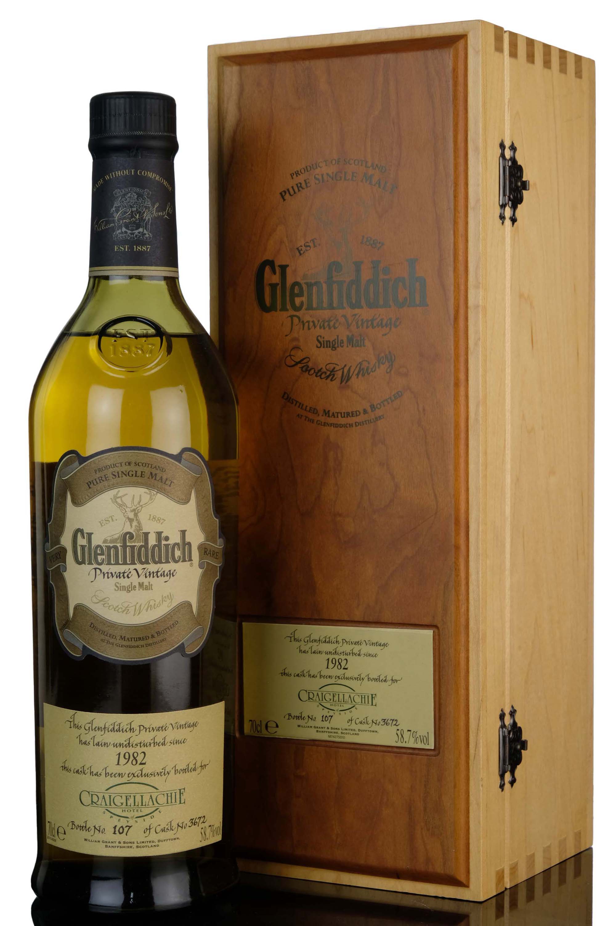 Glenfiddich 1982 - Private Vintage - Single Cask 3672 - Craigellachie Hotel Exclusive
