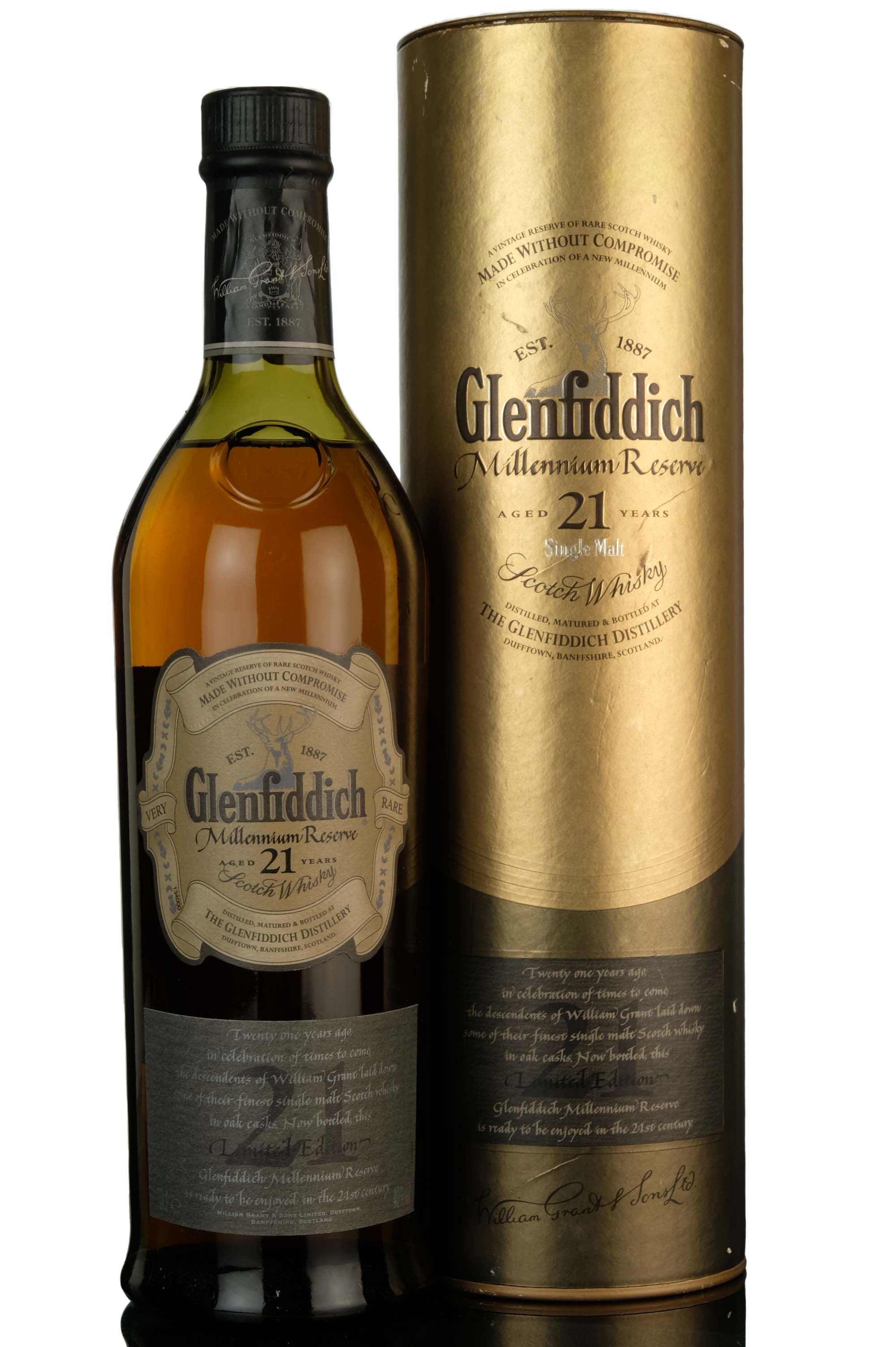 Glenfiddich 21 Year Old - Millennium Reserve - 1999 Release